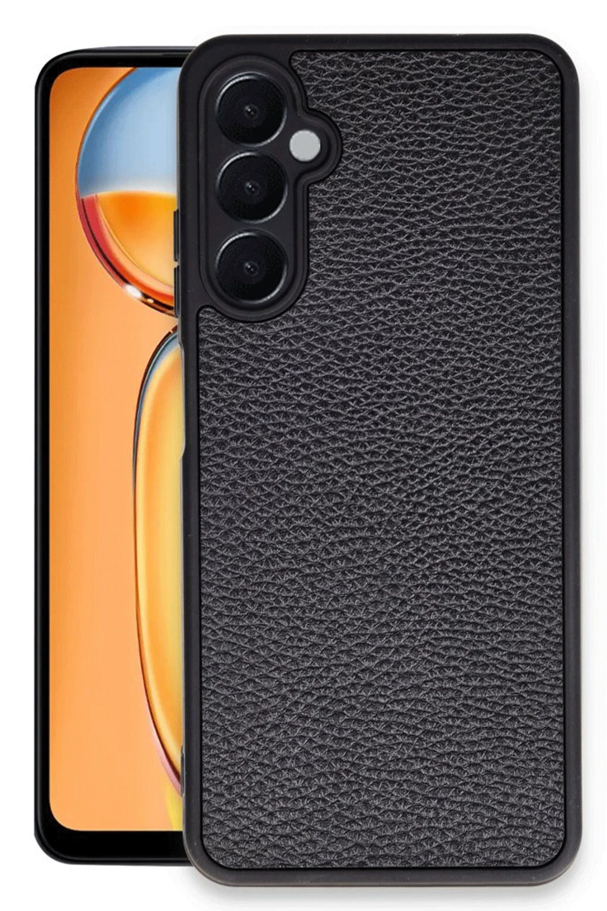 NewFace Samsung Galaxy A36 Kılıf Aras Deri Kapak - Siyah JOJUA
