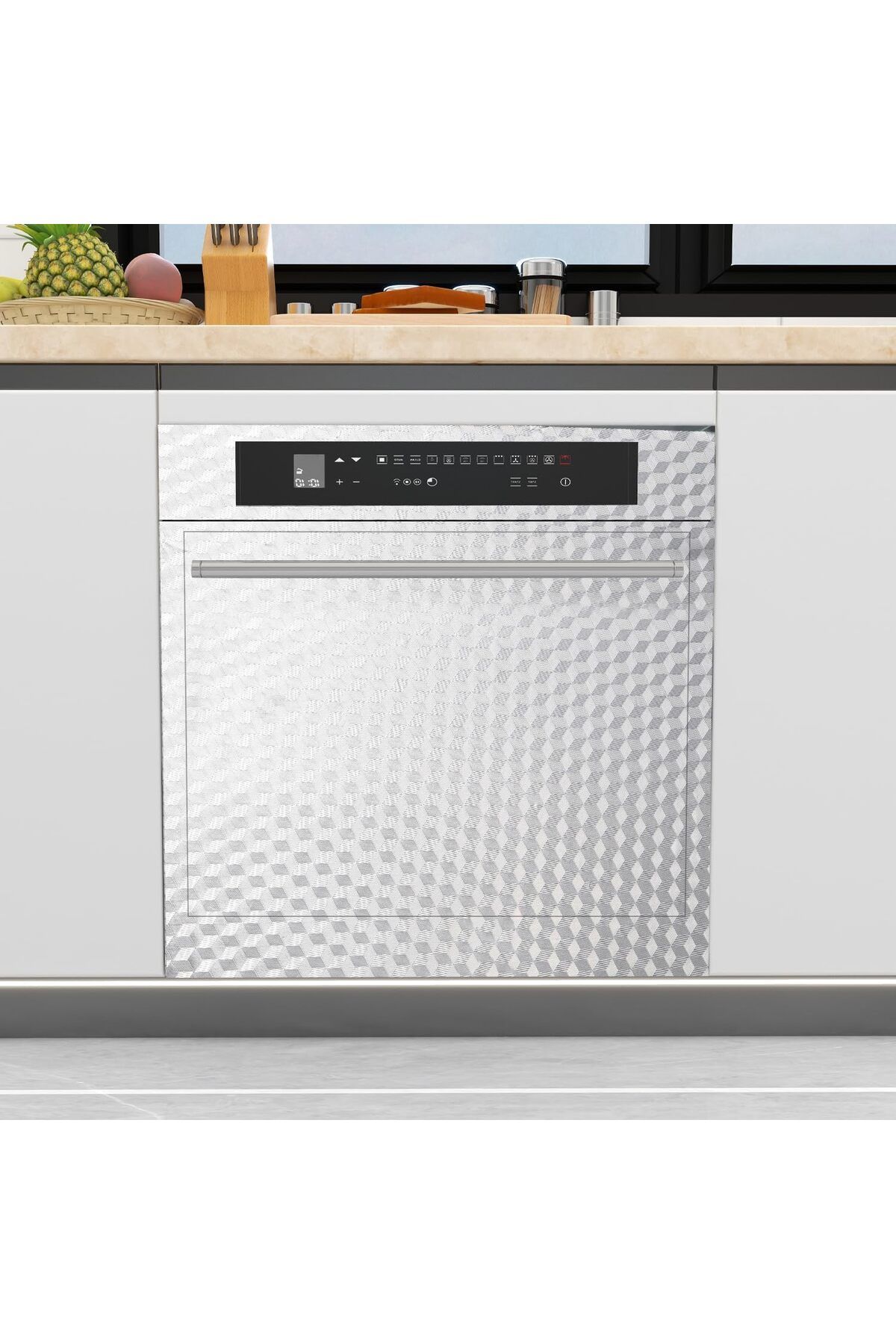 COOYA-Aluminum Foil Waterproof Paper Kitchen Stickers,40x1m,Heat-Resistant & Waterproof,Wear-Resistant 6