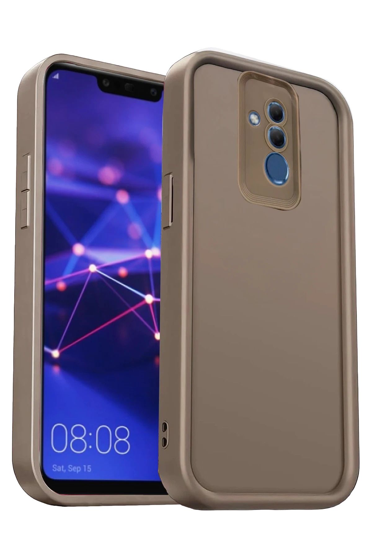 NewFace Huawei Mate 20 Lite Kılıf Viera Silikon - Kahverengi YNSMR