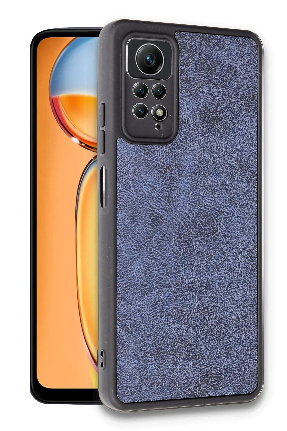 cepmoda xiaomi REDMİ NOTE 11 PRO Telefon Kılıfı | Yerli, ince, Deri Kapak aR4Sv2 | LACİVERT
