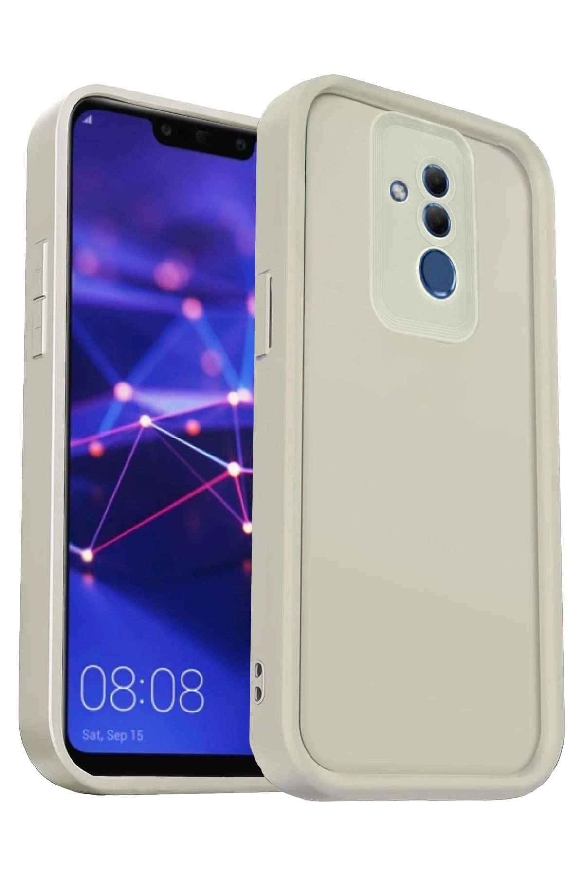 NewFace Huawei Mate 20 Lite Kılıf Viera Silikon - Krem JOJUA