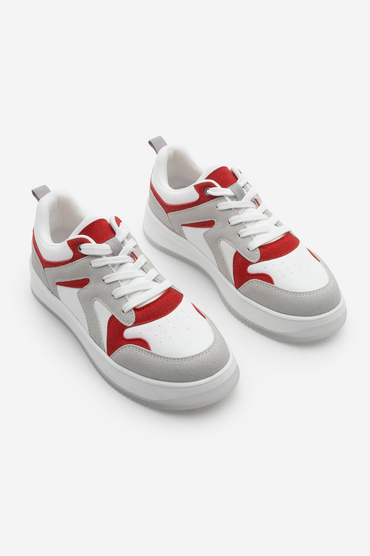 Marjin-Damskie buty sportowe Aryan Red High Sole Sneaker 5