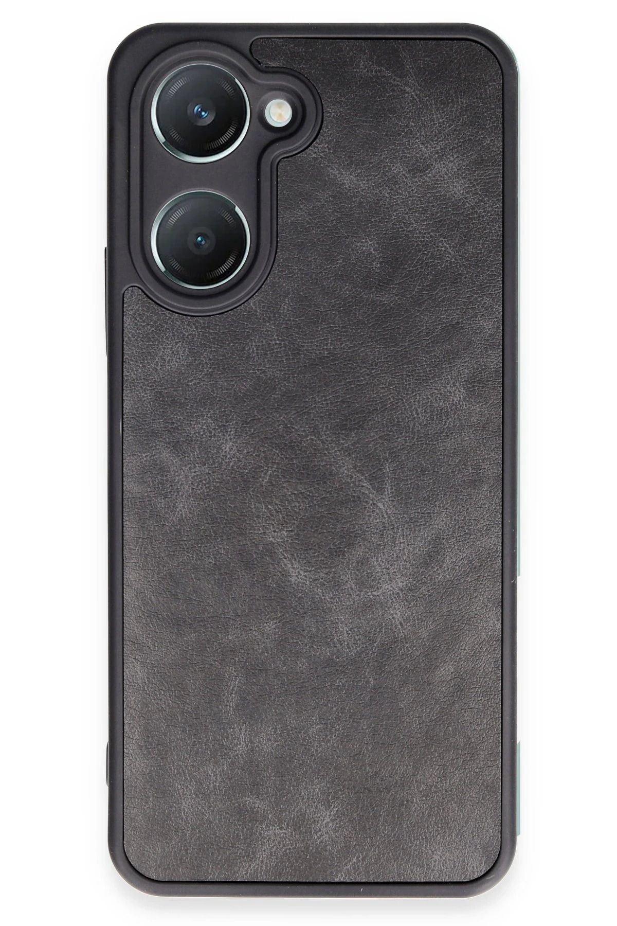 cepmoda ViVO Y18 Telefon Kılıfı | Yerli, ince, Deri Kapak aR4Sv2 | SİYAH