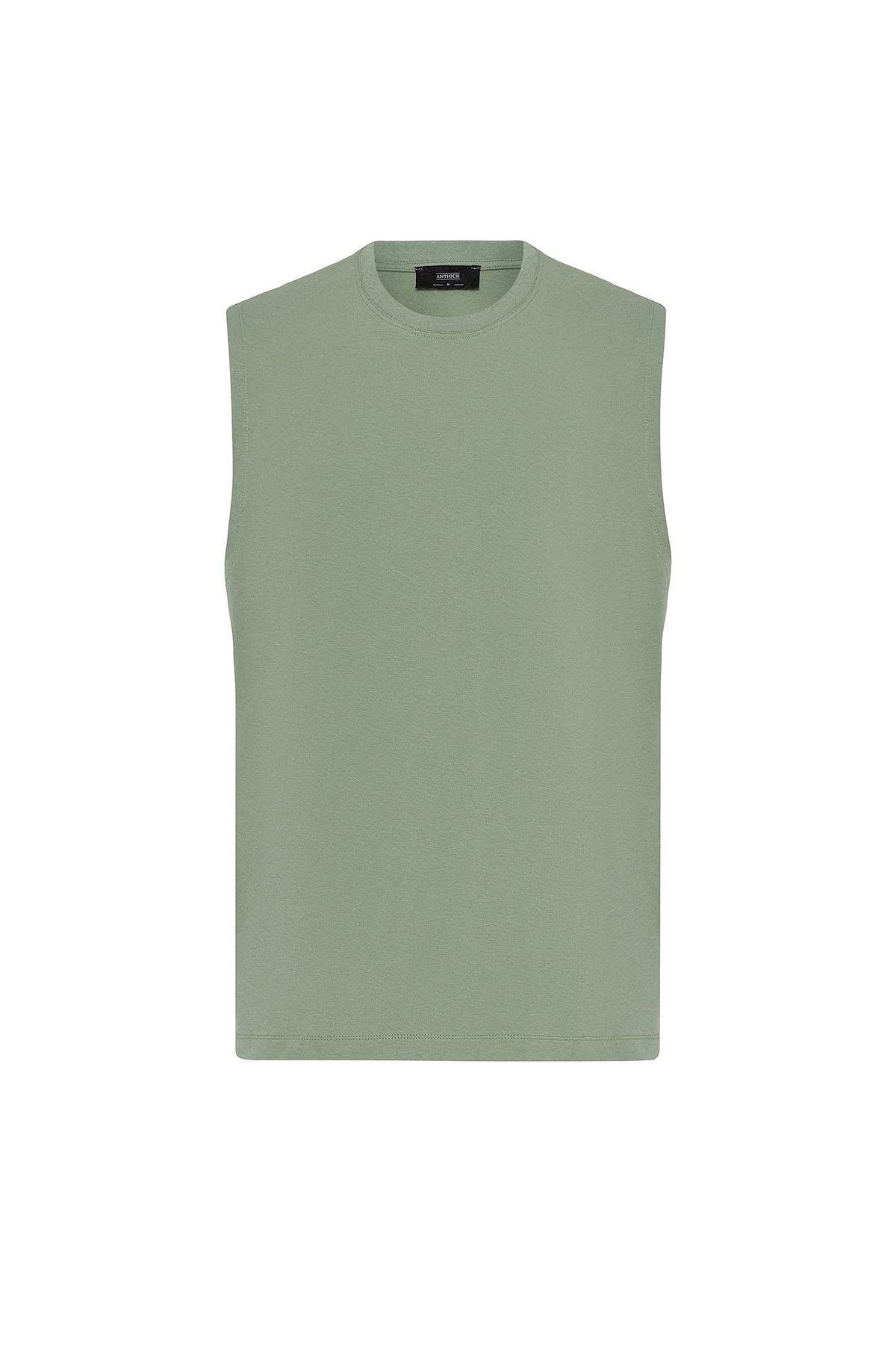 Antioch-Khaki Relaxed Fit Men's Sleeveless T-Shirt 5