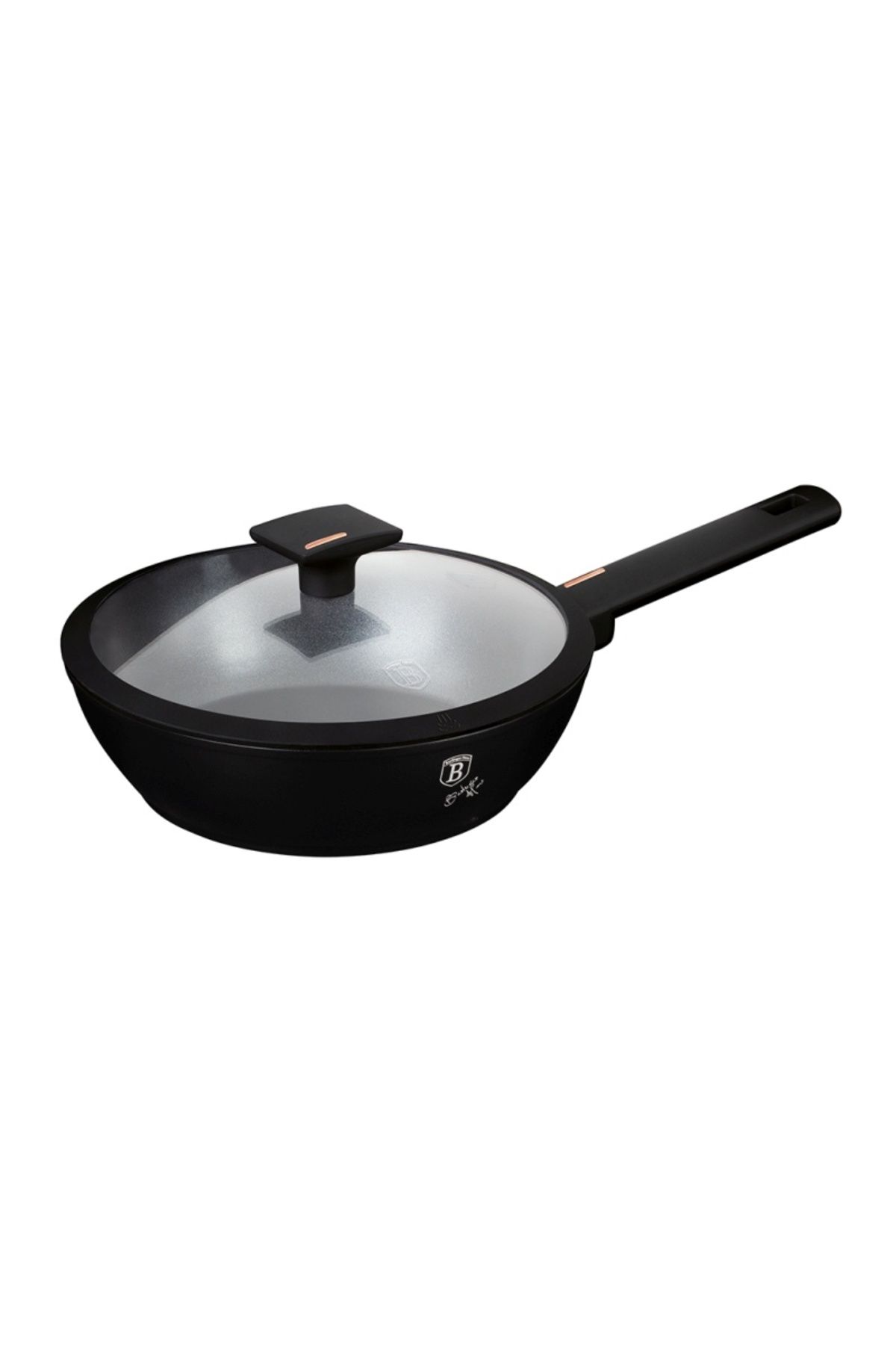 Berlinger Haus Tigaie Adâncă Cu Suprafețe Din Titan Și Capac 24 Cm Colecția Monaco - One Size