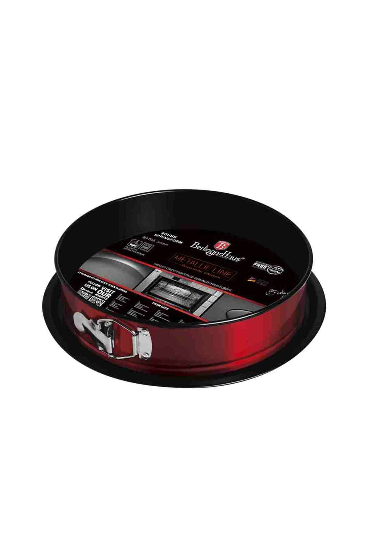 Berlinger Haus-2-in-1 Burgundy Metallic Line Non-Stick Cake Pan 3