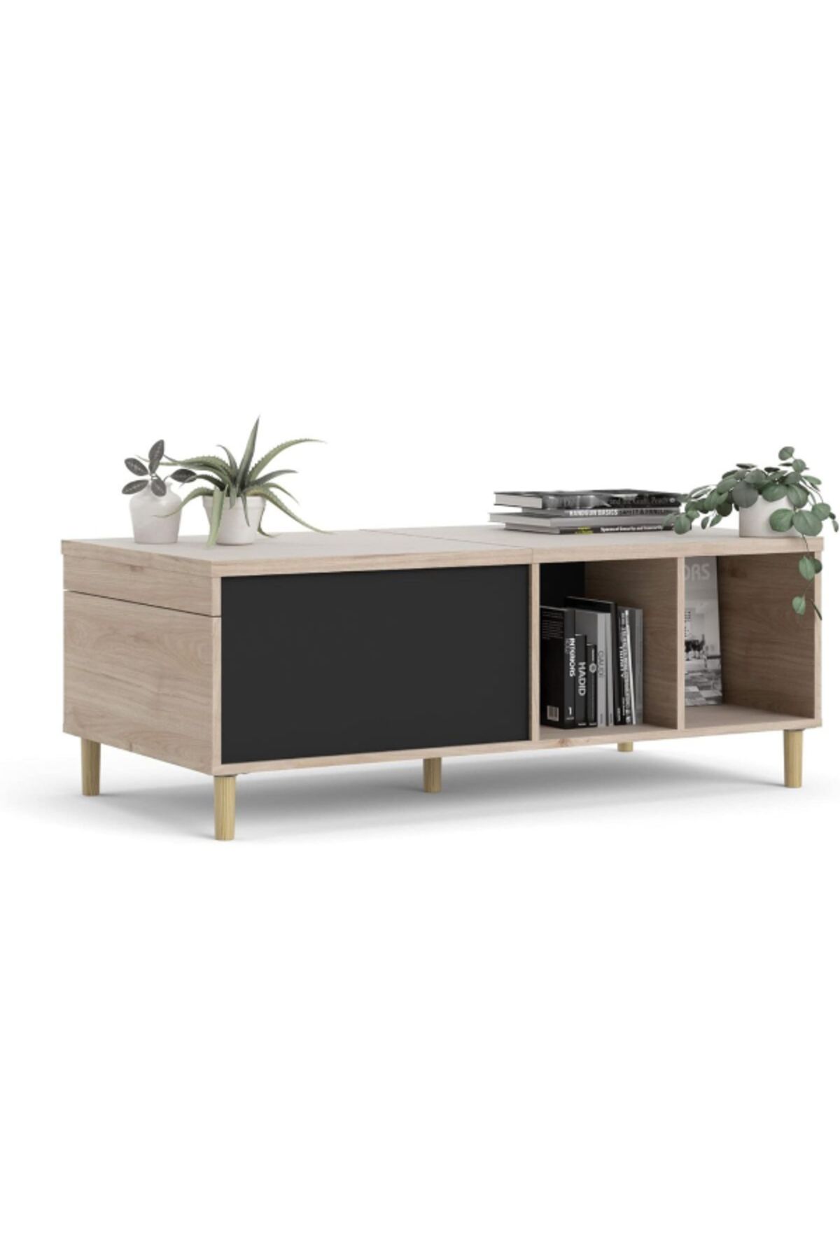Tvilum-Rome Sliding Top Rectangular Coffee Table with Storage Jackson 3