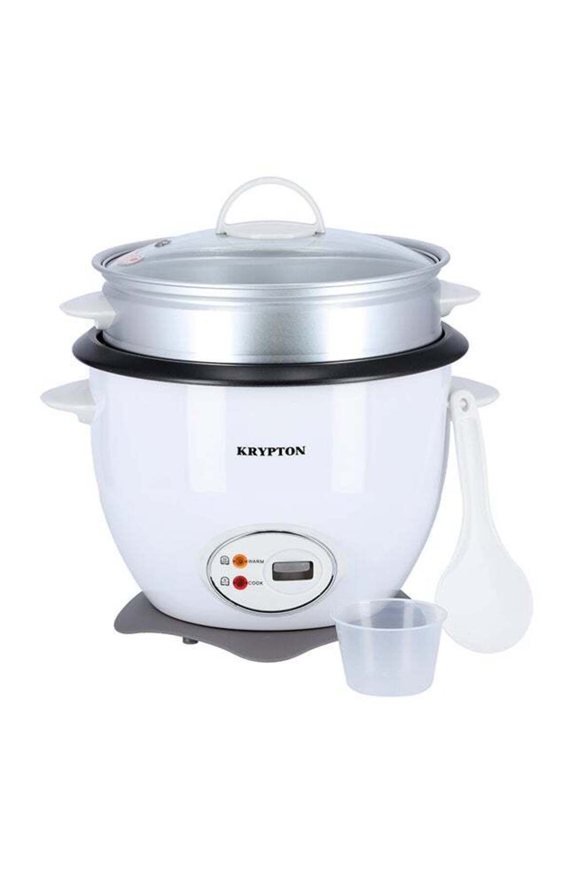KRYPTON-Rice Cooker with Steamer - 700W, Non-Stick Pot, Automatic Cooking, Easy Clean, High-Temp Protection 1