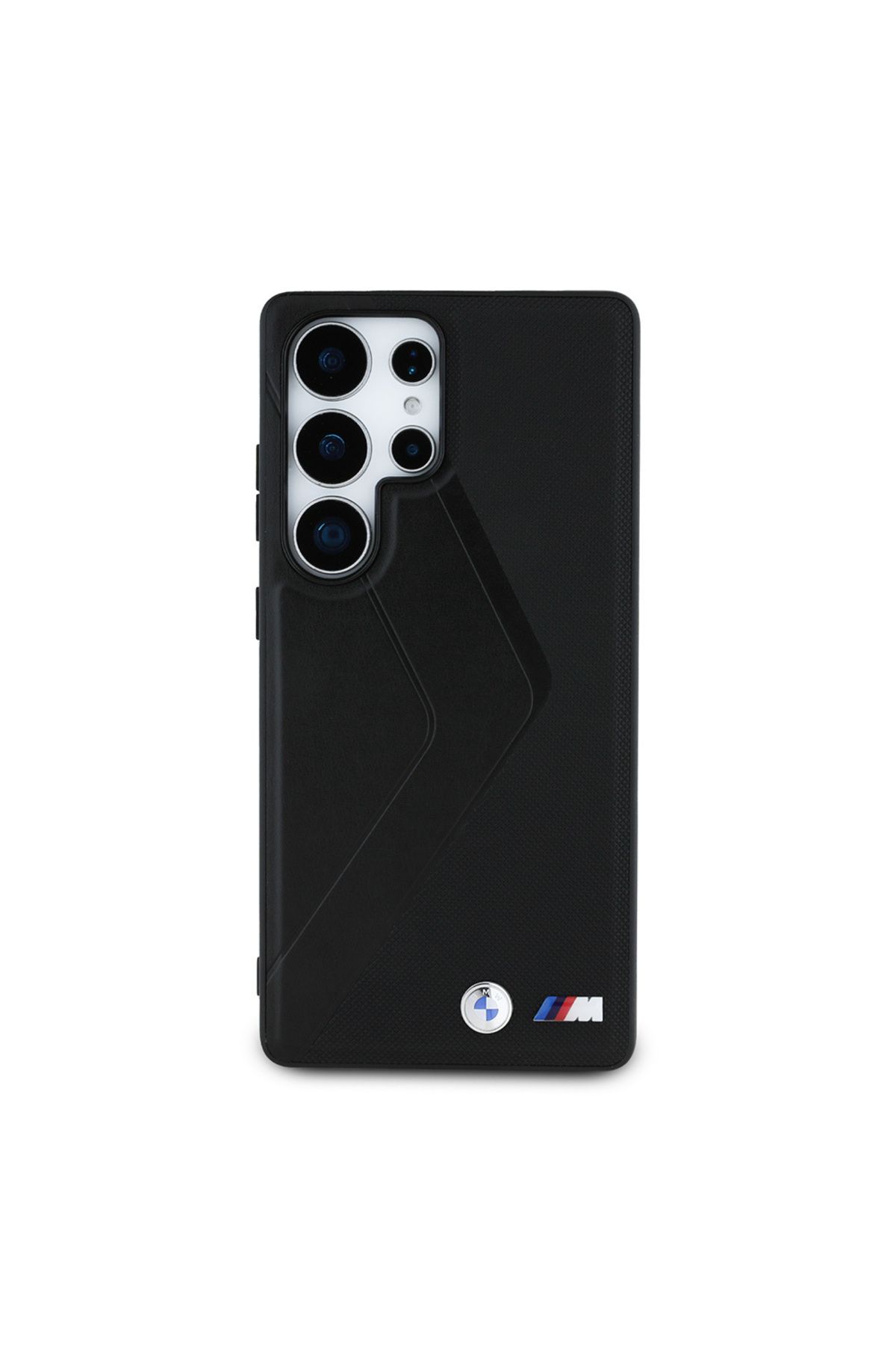 کاور و قاب GALAXY S25 ULTRA CASE BMW دارای مجوز MAGSAFE سازگار با LOGO M پوشش چرمی PU سیاه سفید BMW