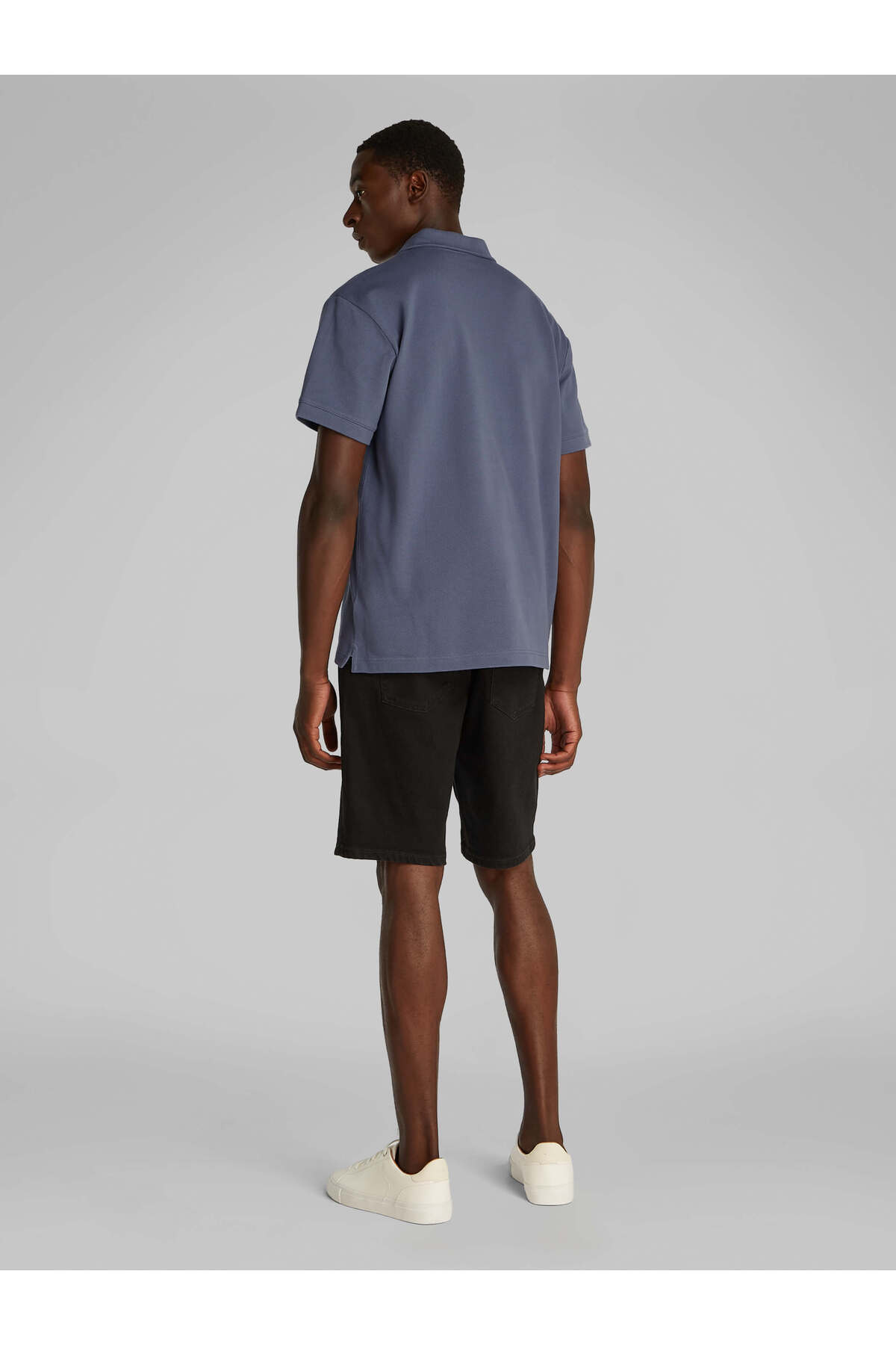 Calvin Klein-POLO MIT GEWEBTEM ETIKETT 4