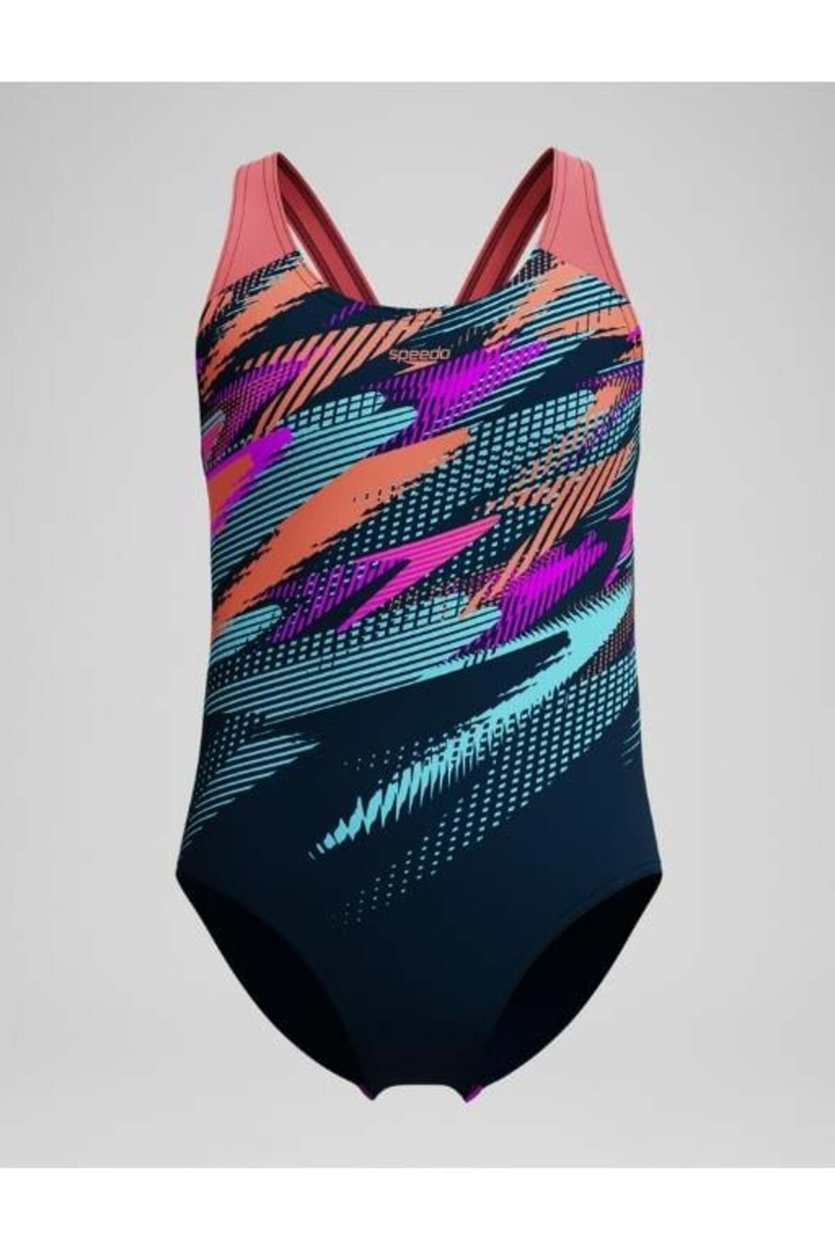 SPEEDO-Costum de baie pentru fete Splashback cu plasare digitală 1