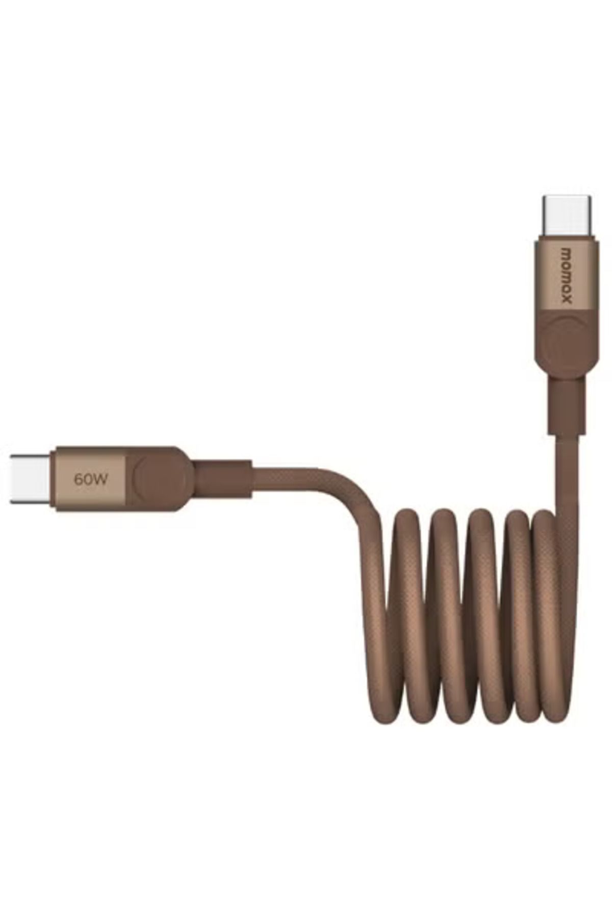 Momax-Mag Link 60W QC 3.0 (2 Meter) USB-C to USB-C Fast Charging Magnetic Cable - Desert Titanium 3