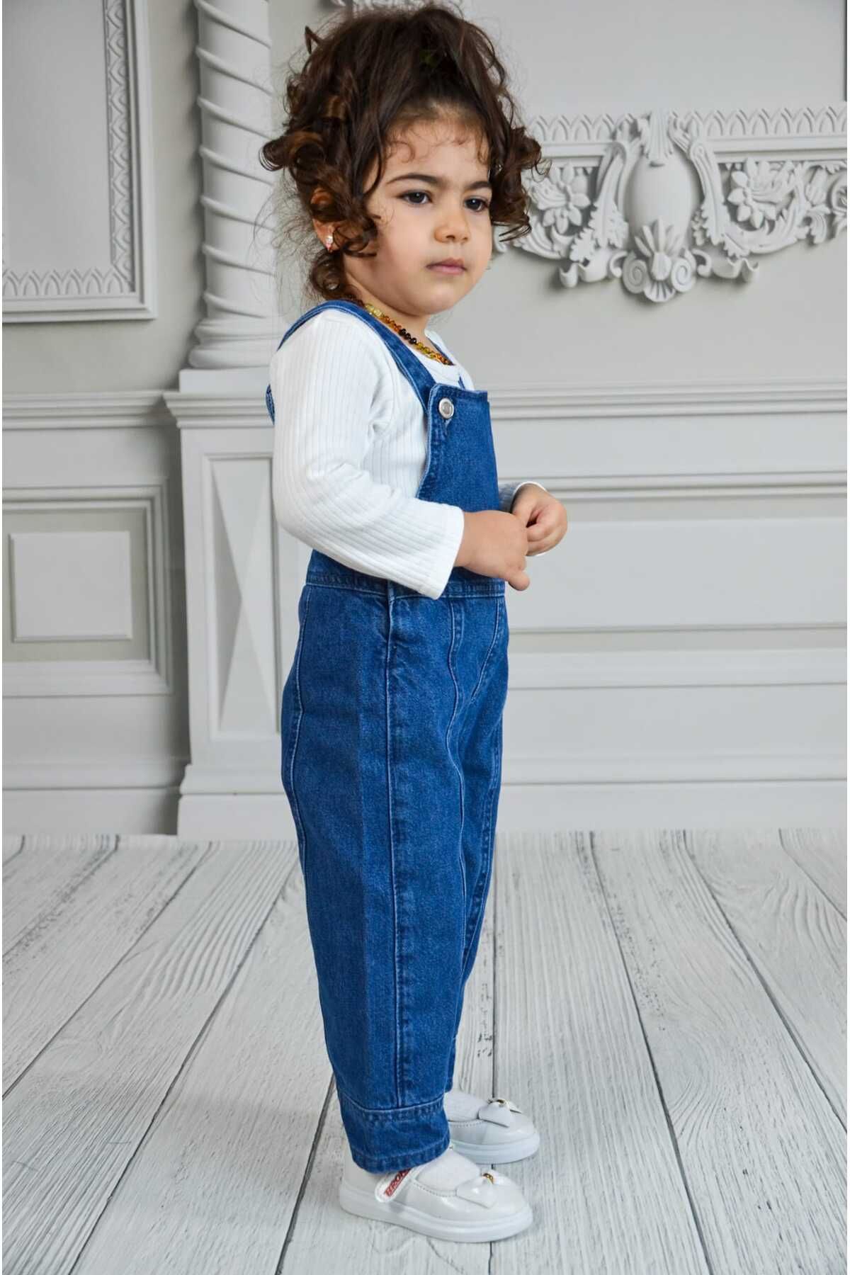 Ede Tekstil-Girl's Jeans Slopet Blue Denim 4