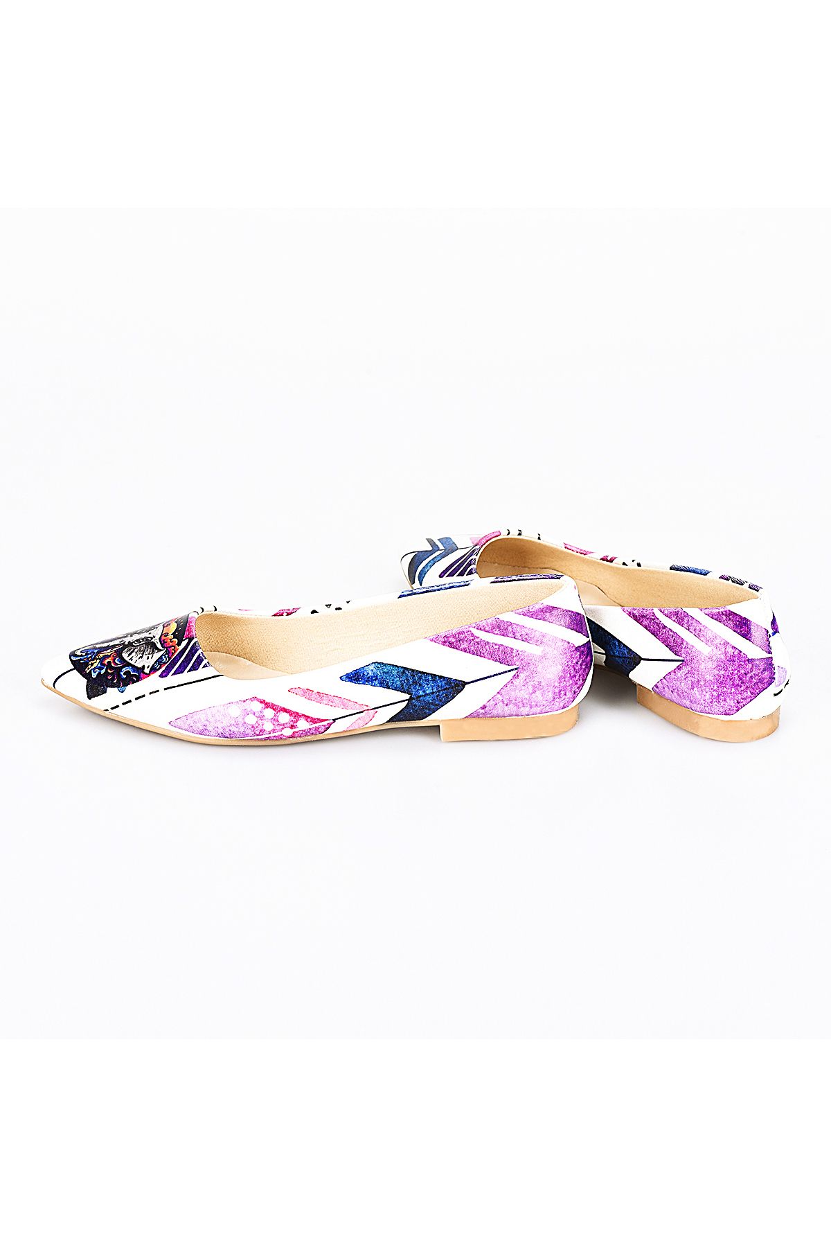 Streetfly-Printed Colorful Women's Ballerinas 5
