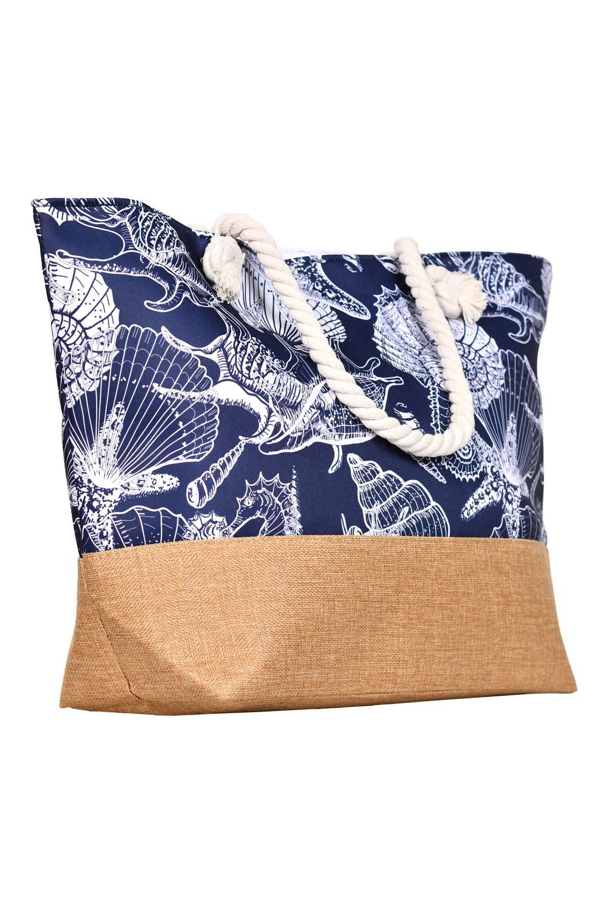 MORANO-Waterproof Beach and Shopping Bags, Large Zipper Tote Bag, Shoulder Bags 5