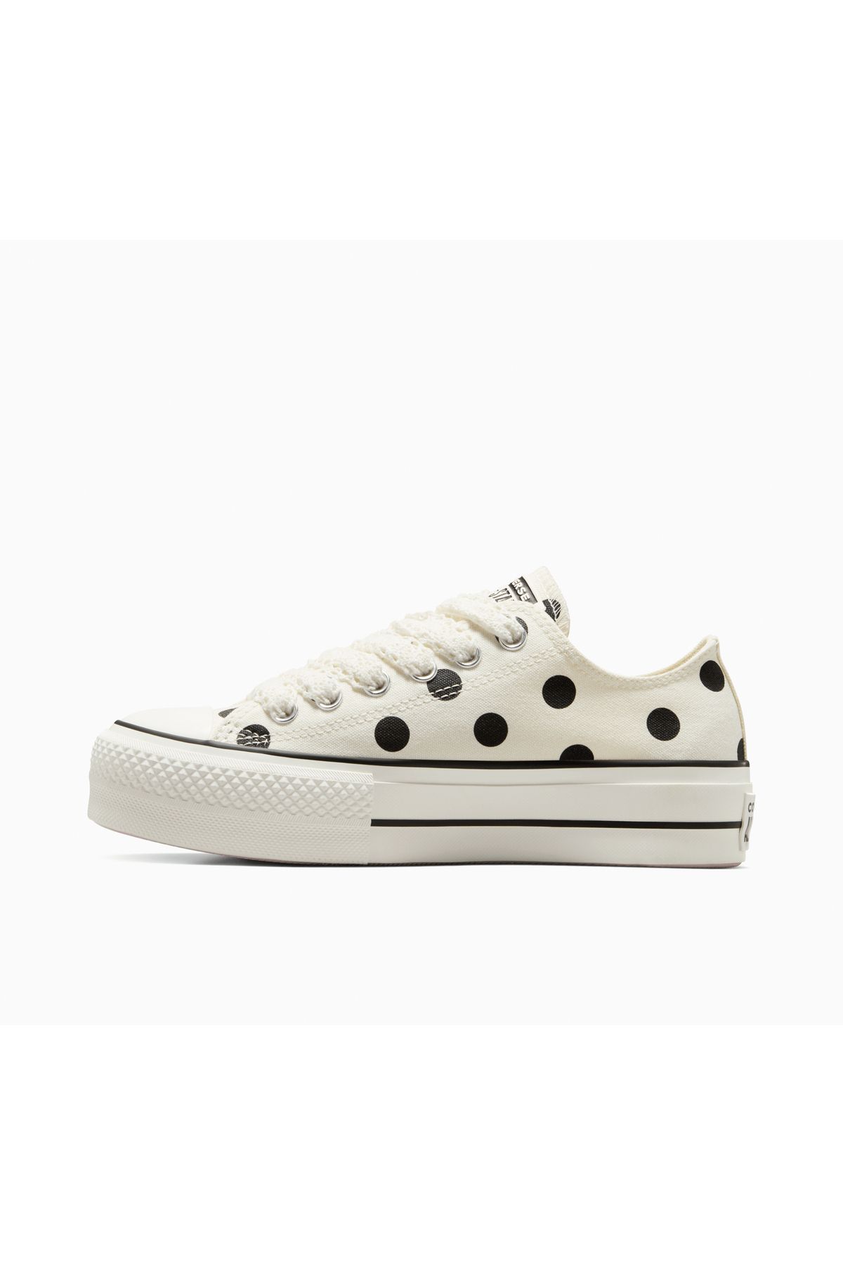 converse-Sneakers Converse Chuck Taylor All Star Lift Platform Polka Dots, Beige, Unisex 5