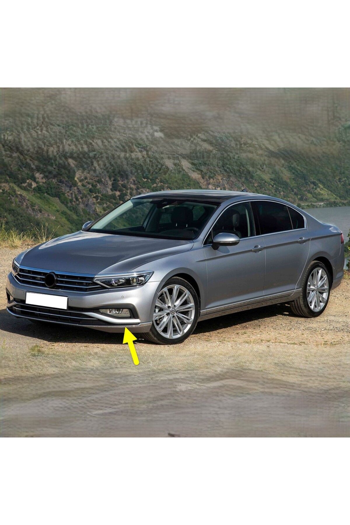 Bisra VW Passat B8.5 2020-2023 Ön Tampon Sol Alt Kromaj Çıtası 3G0853253D