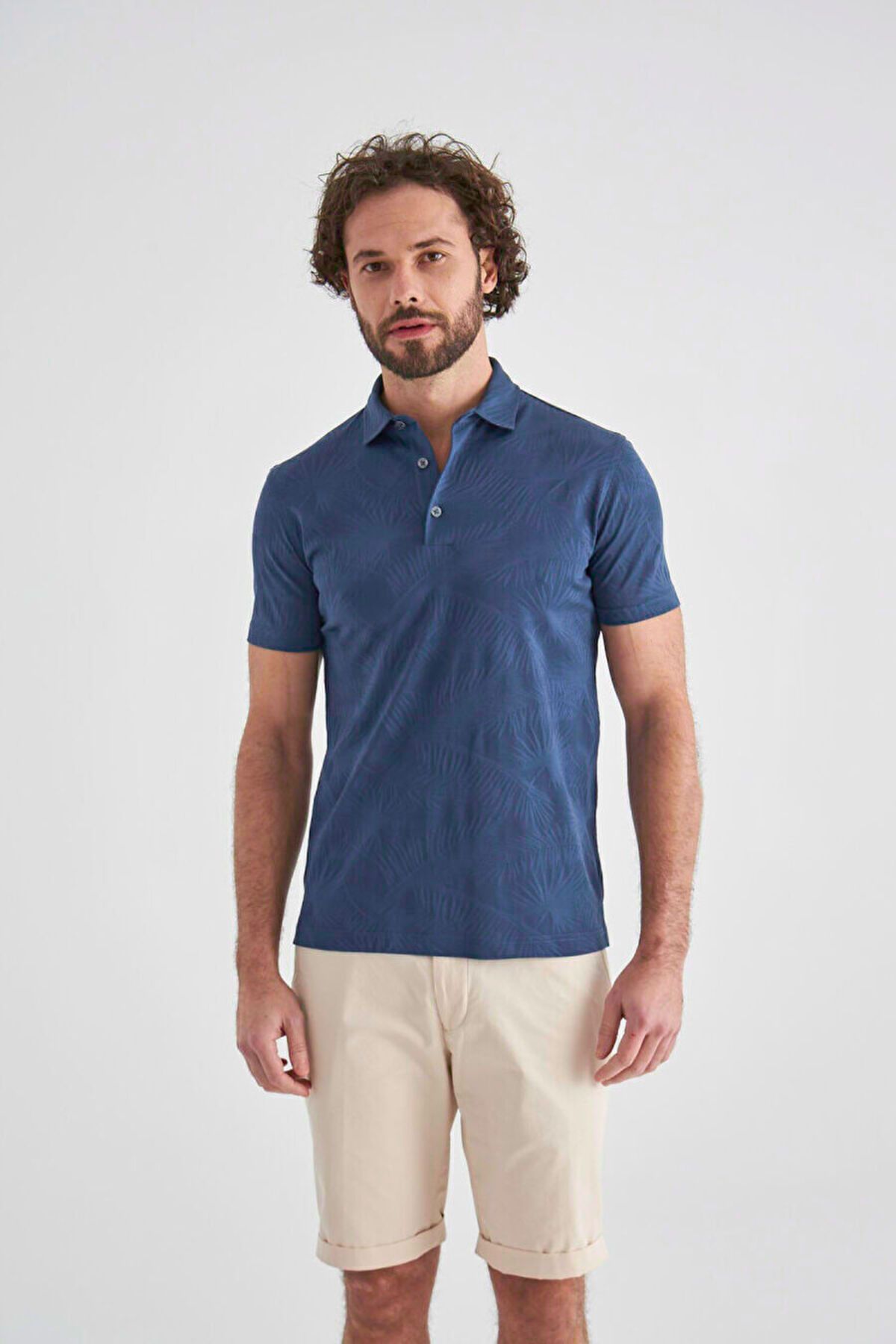 Bisse Erkek Polo Yaka T-shirt Indıgo Ts22y22108_d66