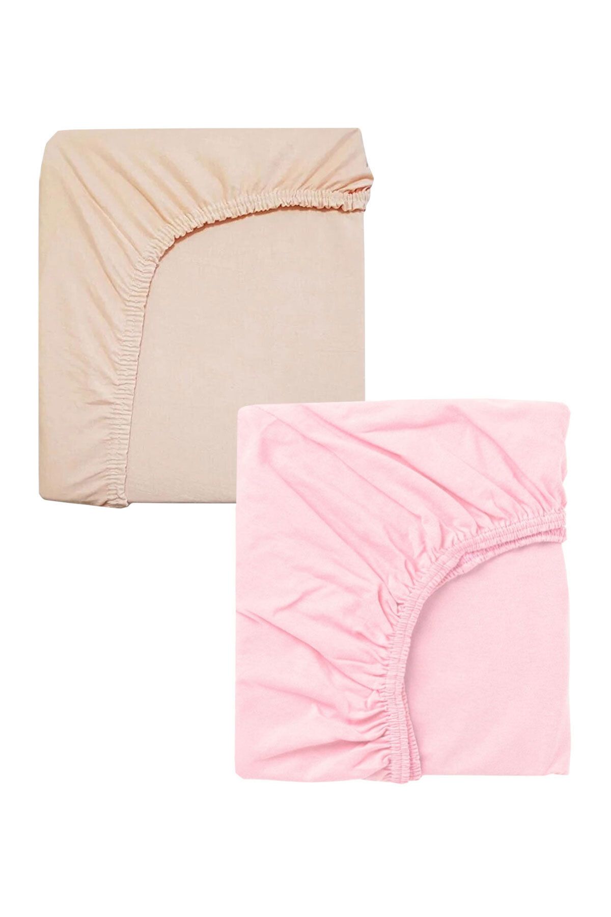 EFFE 2 Adet 70 X 120 X 20 Cm Lastikli Penye Kumaş Bebek Çarşafı