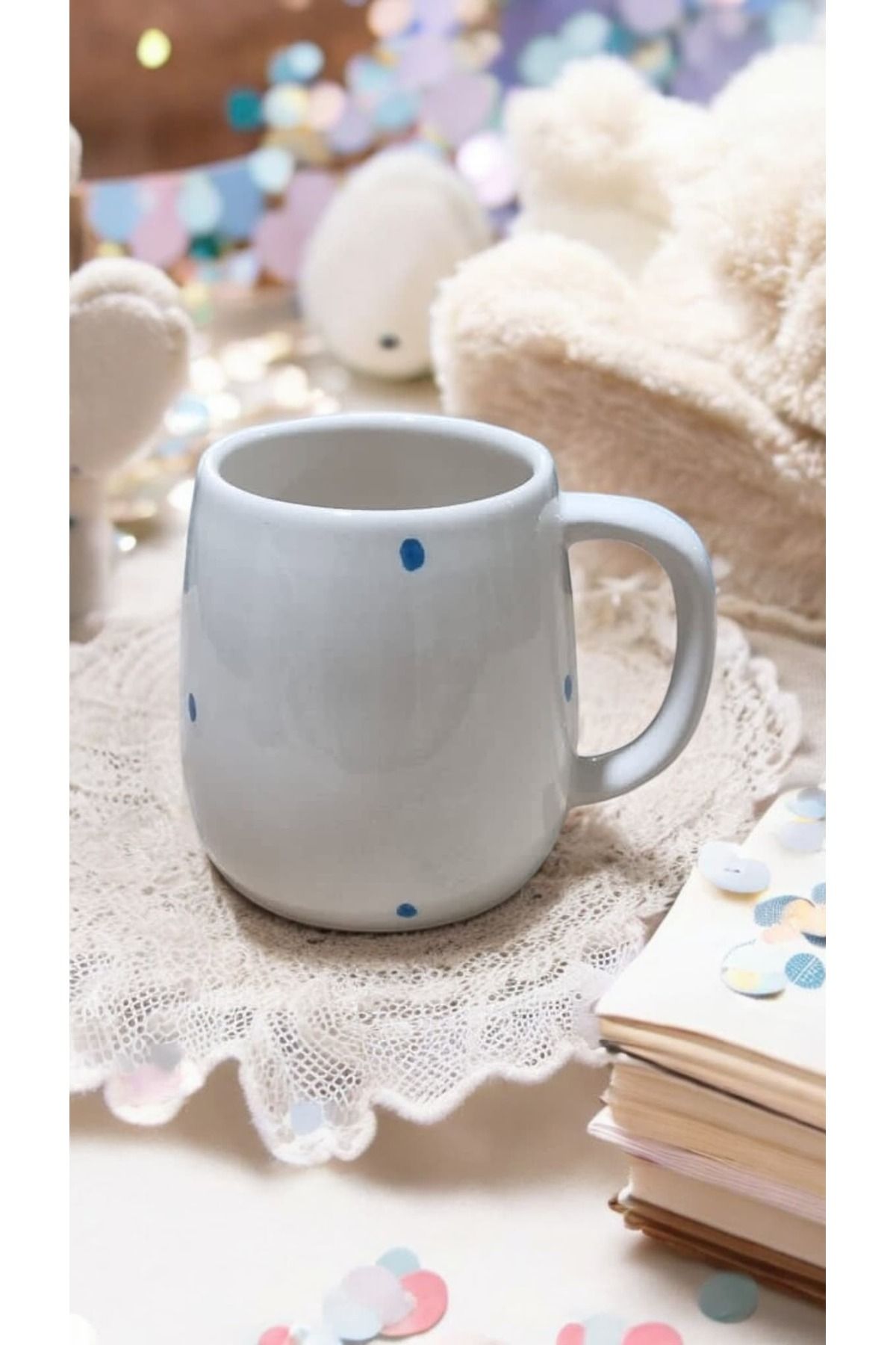 seda seramik-Handmade Hello Kitty Figured Mug with Engraved Hat 400 ml 4