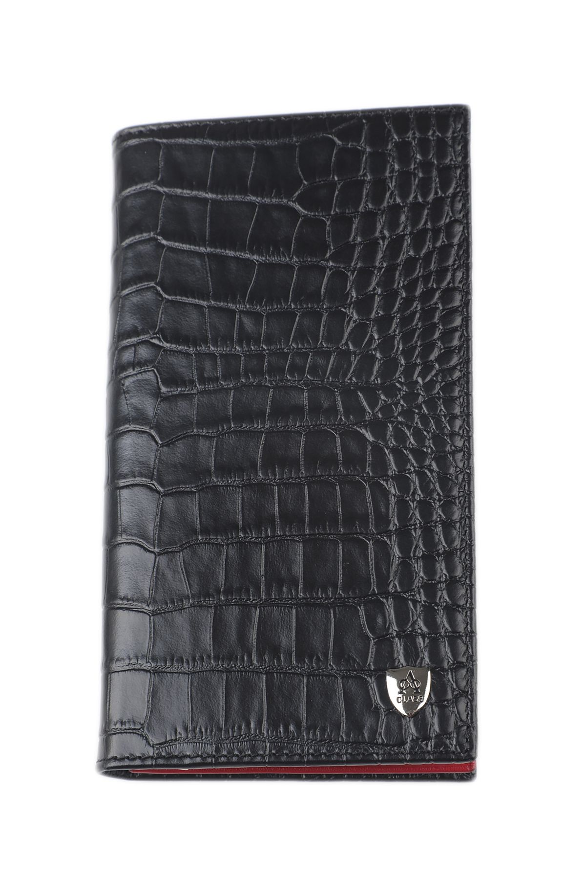 کیف پول مردانه چرمی سیاه و سفید در 17.8X10X2 سانتی متر Aclass