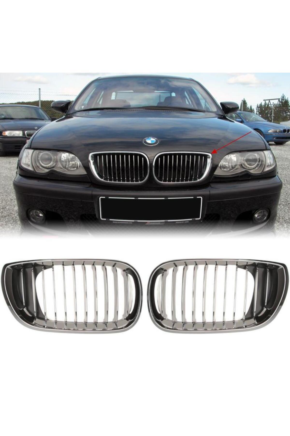 gkl 3 Serisi E46 Sedan Ön Panjur Seti Krom 2002-2005 51137042961/62