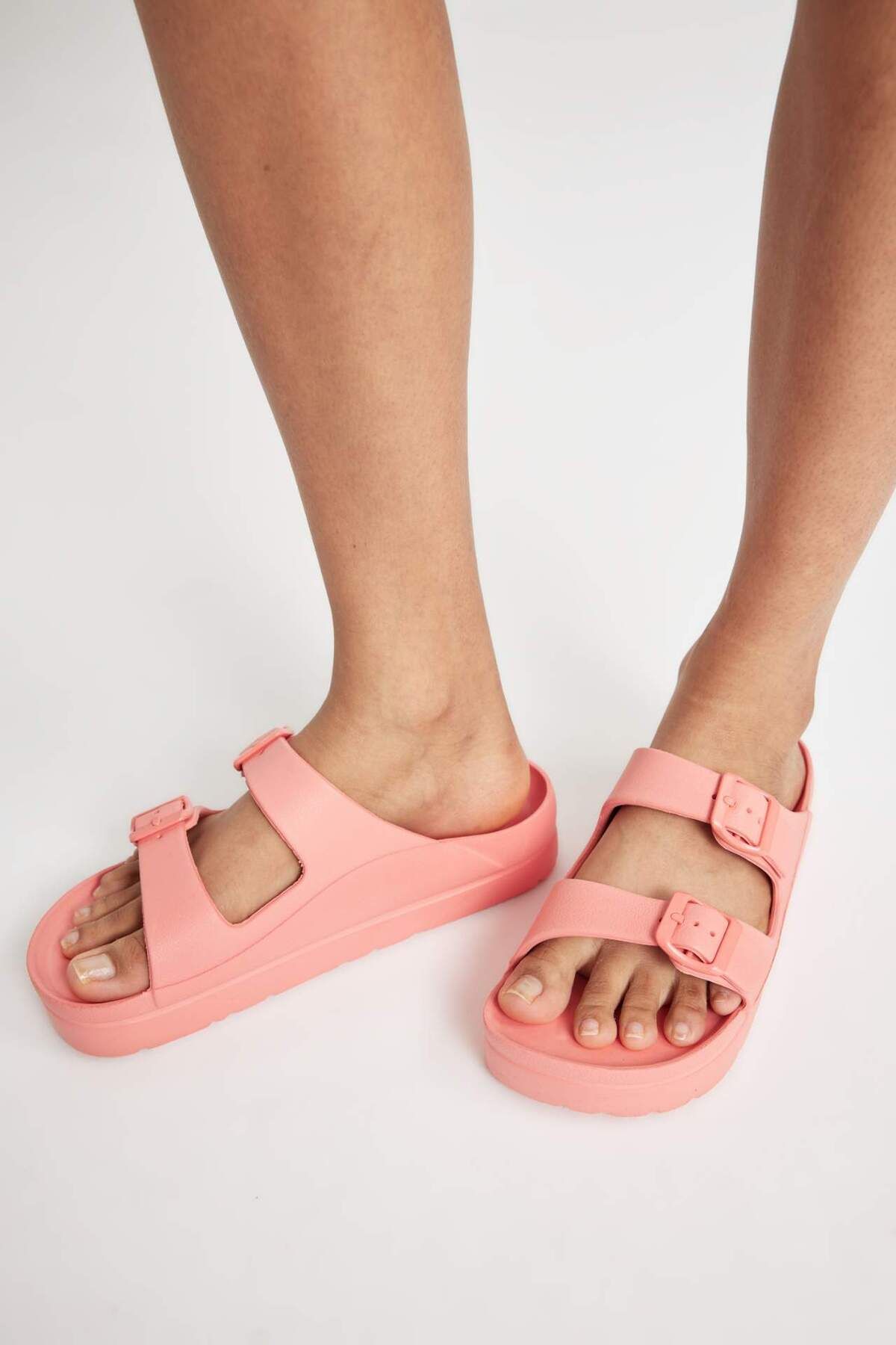 DeFacto-High Sole Double Banded Women's Eva Slippers - C0701AX24SM 2