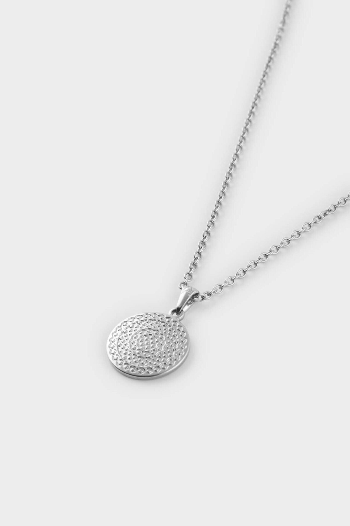 DeFacto-Unisex 2-teilige Stahlkette mit Rüstung und Schwertanhänger E6290axns 5