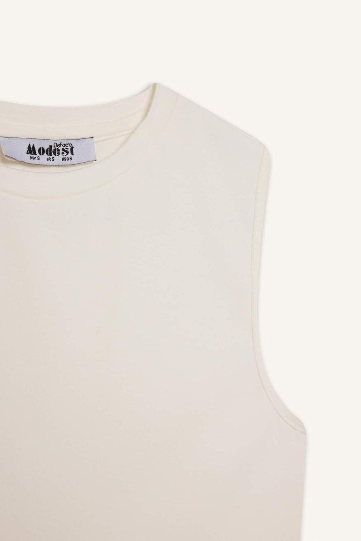 DeFacto-Regular Fit Crew Neck Basic απλό αμάνικο εσώρουχο E7619ax25sp 8