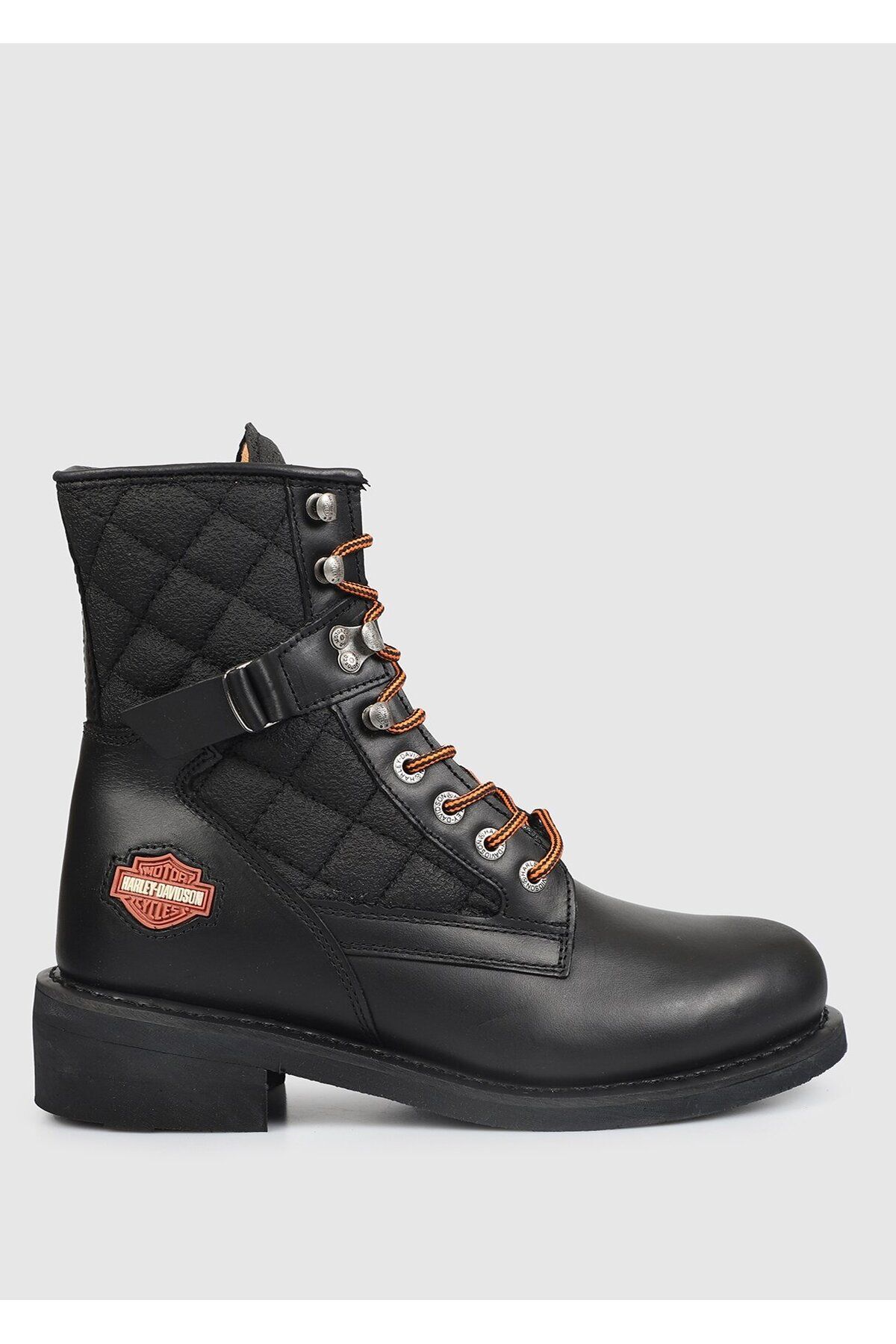 چکمه چرمی مردانه مشکی New Worker 025m100031 Harley Davidson