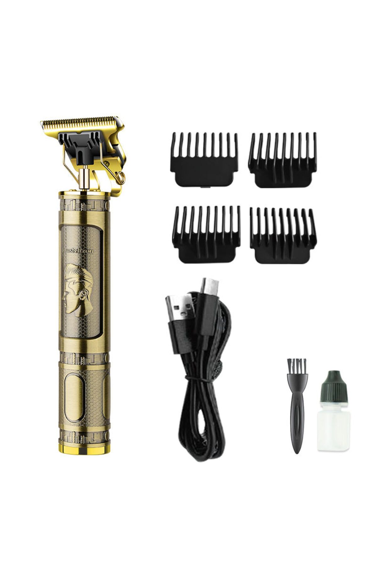 karadağsb Ps-033 Çelik Kasa Profesyonel T-Bıçak Saç Sakal Ense Ve Çizim Tıraş Makinesi