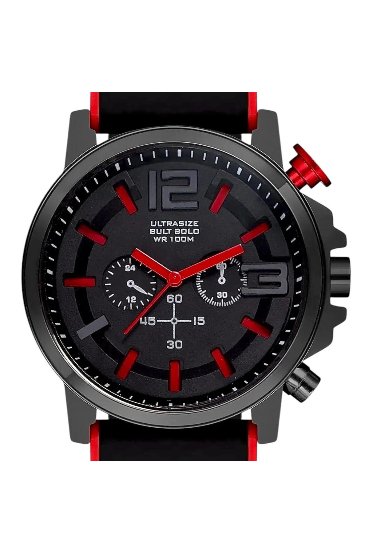 ساعت مچی مردانه با بند سیلیکونی و ظاهر اسپرت