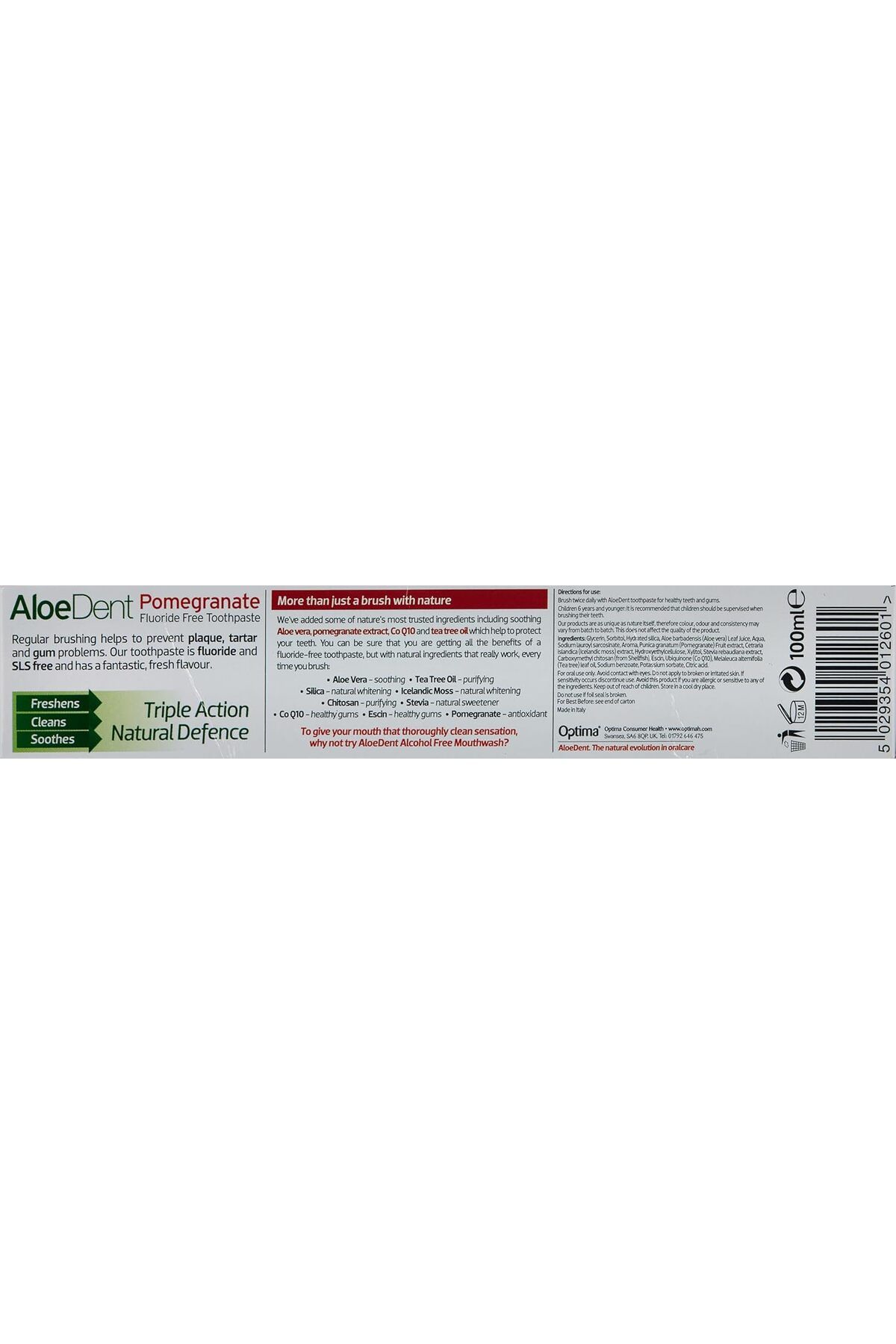 AloeDent-Aloe Dent Triple Action Pomegranate Toothpaste, 100 ml 3