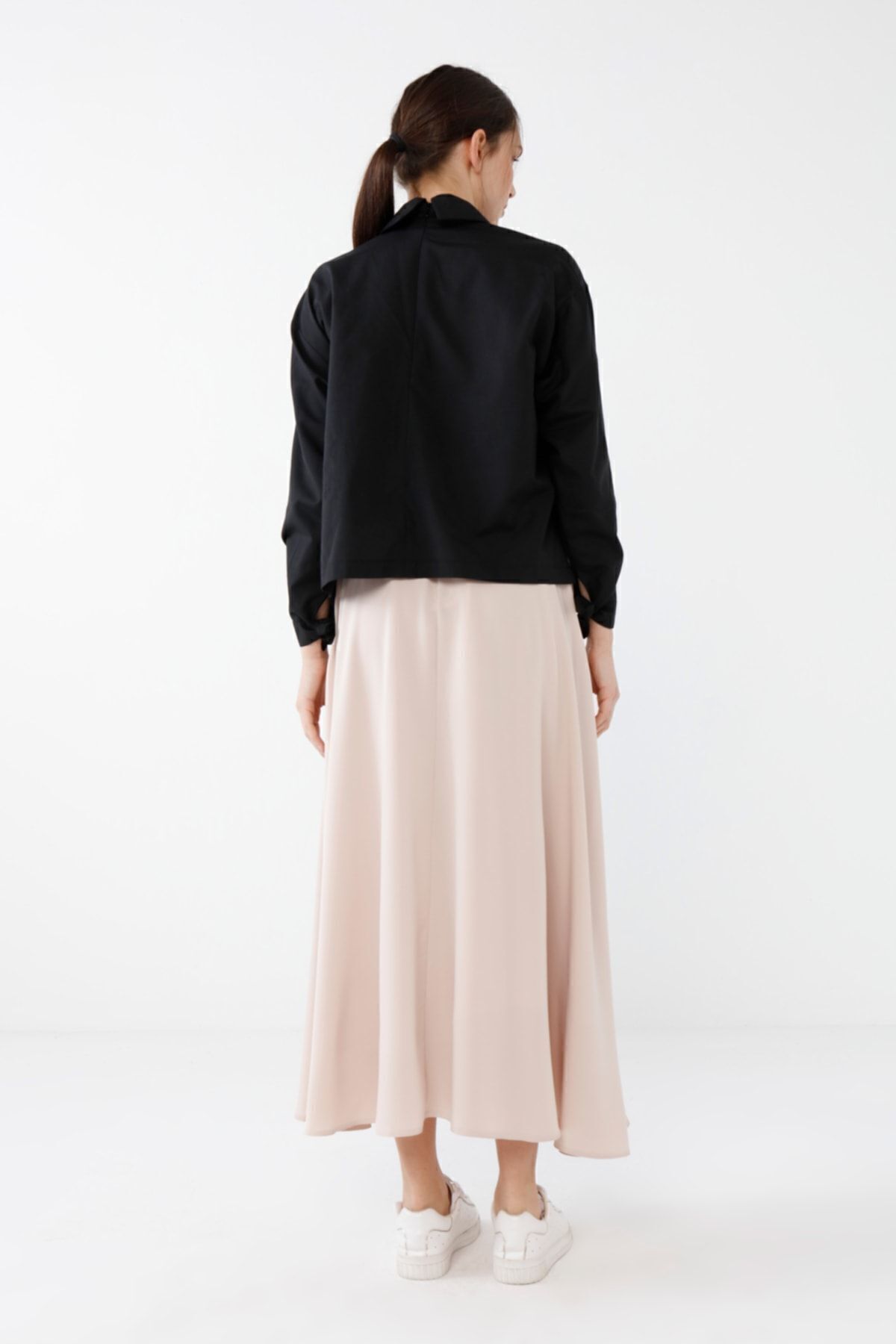 Birgül Bektaş-Mink Colored Flared Skirt 4