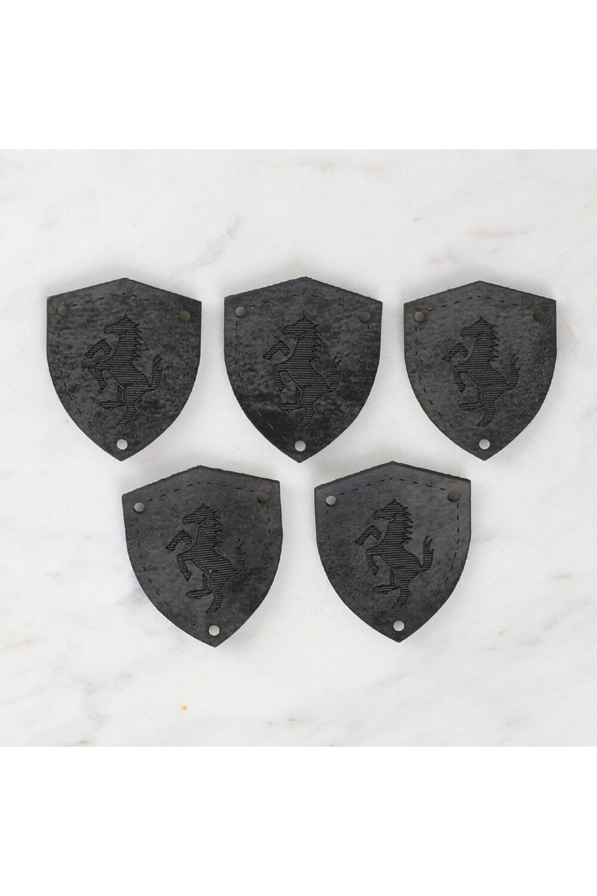 New Things Loren Crafts Figürlü Deri Arma 5 Adet - 1581