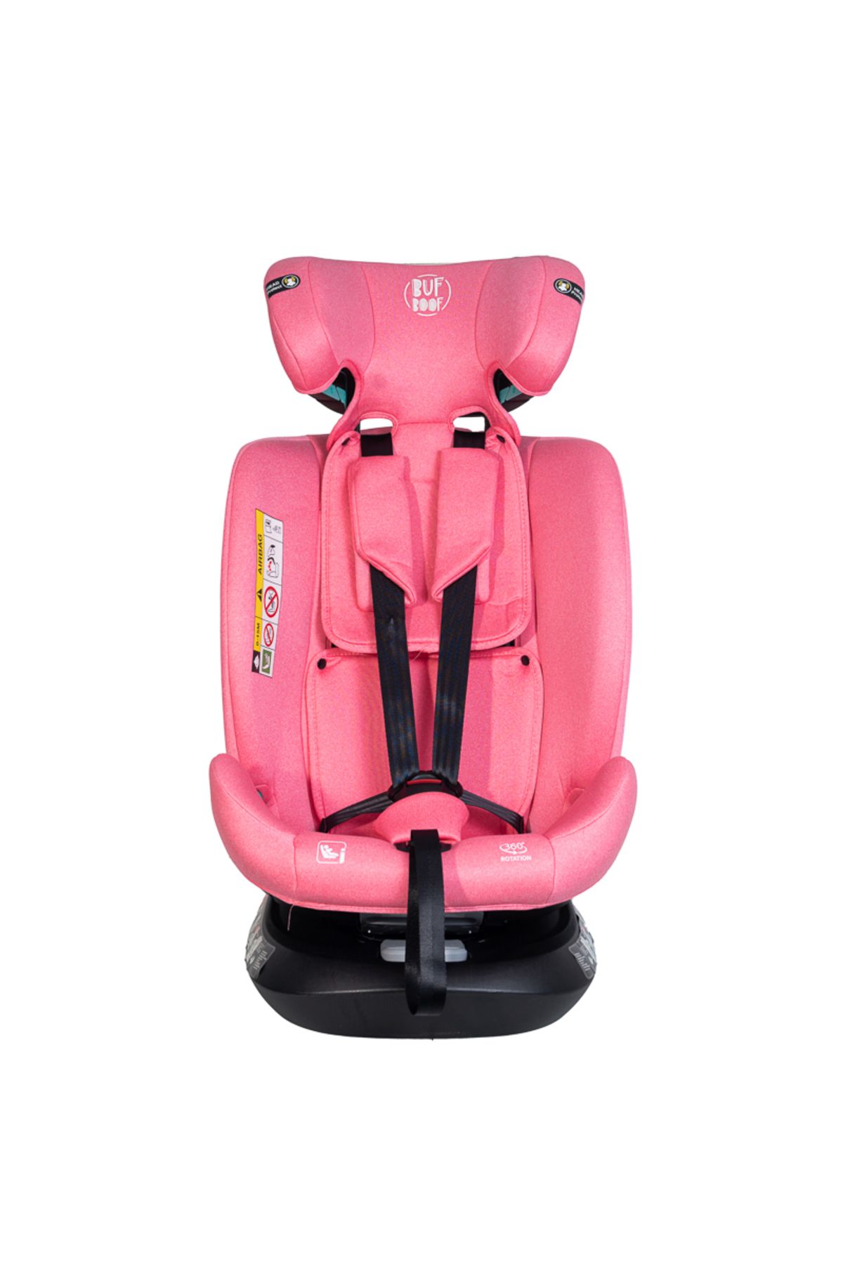 BUF BOOF-Saphir Car Seat DELUXE BUF BOOF iSIZE UnicornPink Isofix sleeping position 165 degrees rotating 40-150 cm 5