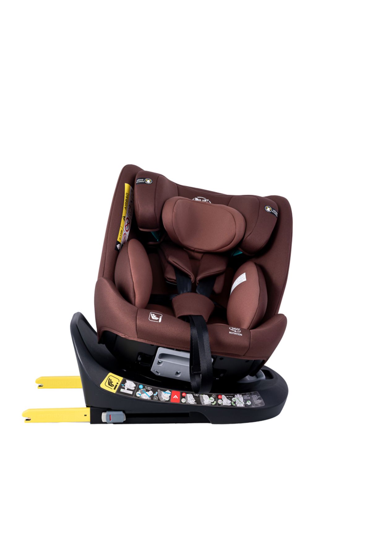 BUF BOOF-Scaun Auto Saphir DELUXE BUF BOOF iSIZE Coffee Isofix pozitie somn 165 grade rotativ grade 40-150 cm 5