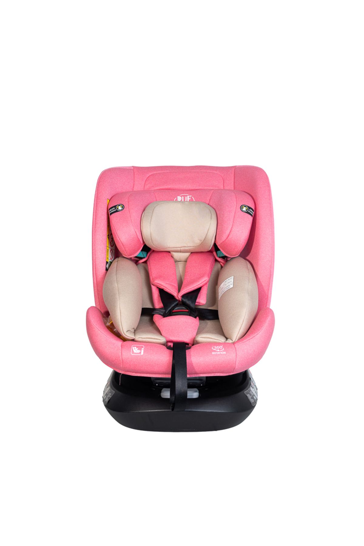 BUF BOOF-Saphir Car Seat DELUXE BUF BOOF iSIZE UnicornPink Isofix sleeping position 165 degrees rotating 40-150 cm 3