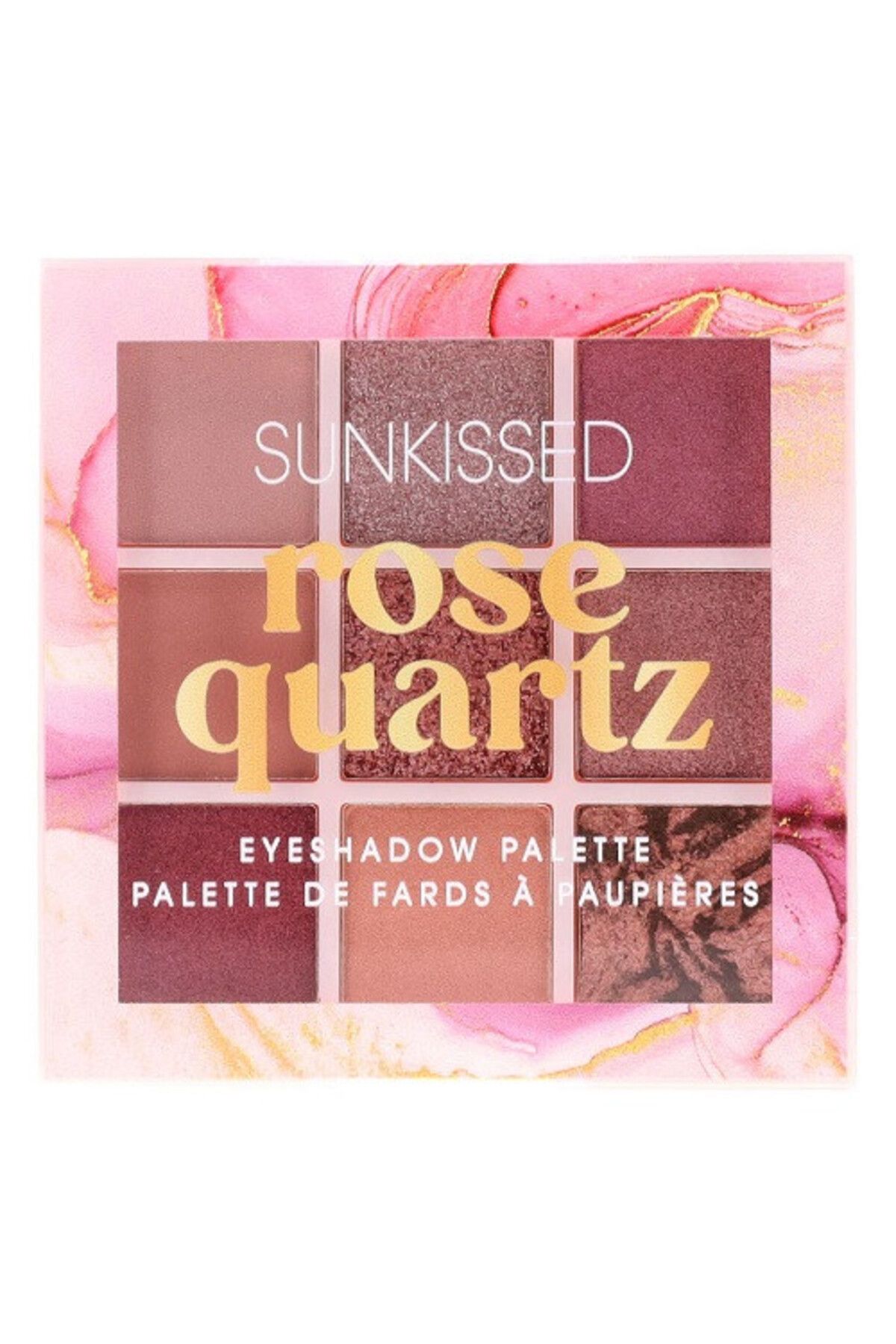 Sunkissed-Paleta fard de ochi, Sunkissed, Rose Quartz, 9 culori 2
