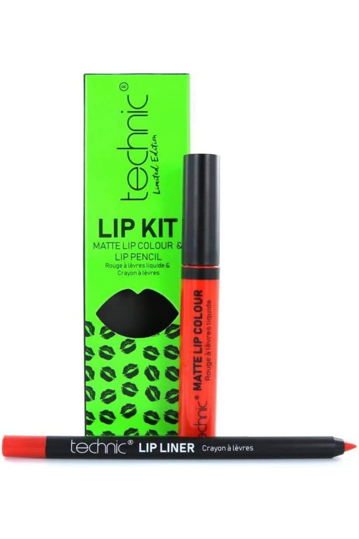 TECHNIC-Lipstick and lip liner set, Technic, Lip Kit, Matte, Wild Child 4