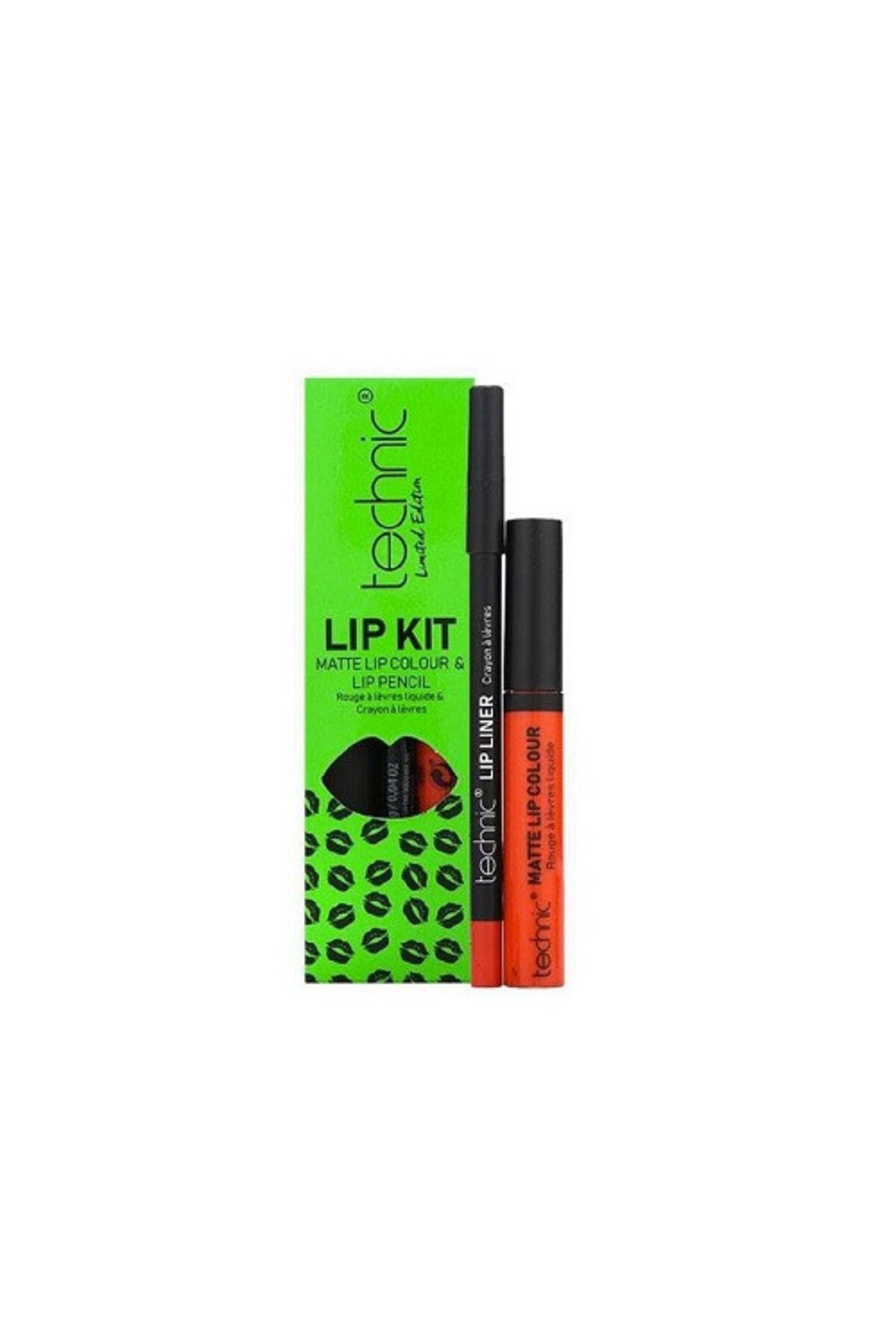 TECHNIC-Lipstick and lip liner set, Technic, Lip Kit, Matte, Wild Child 2