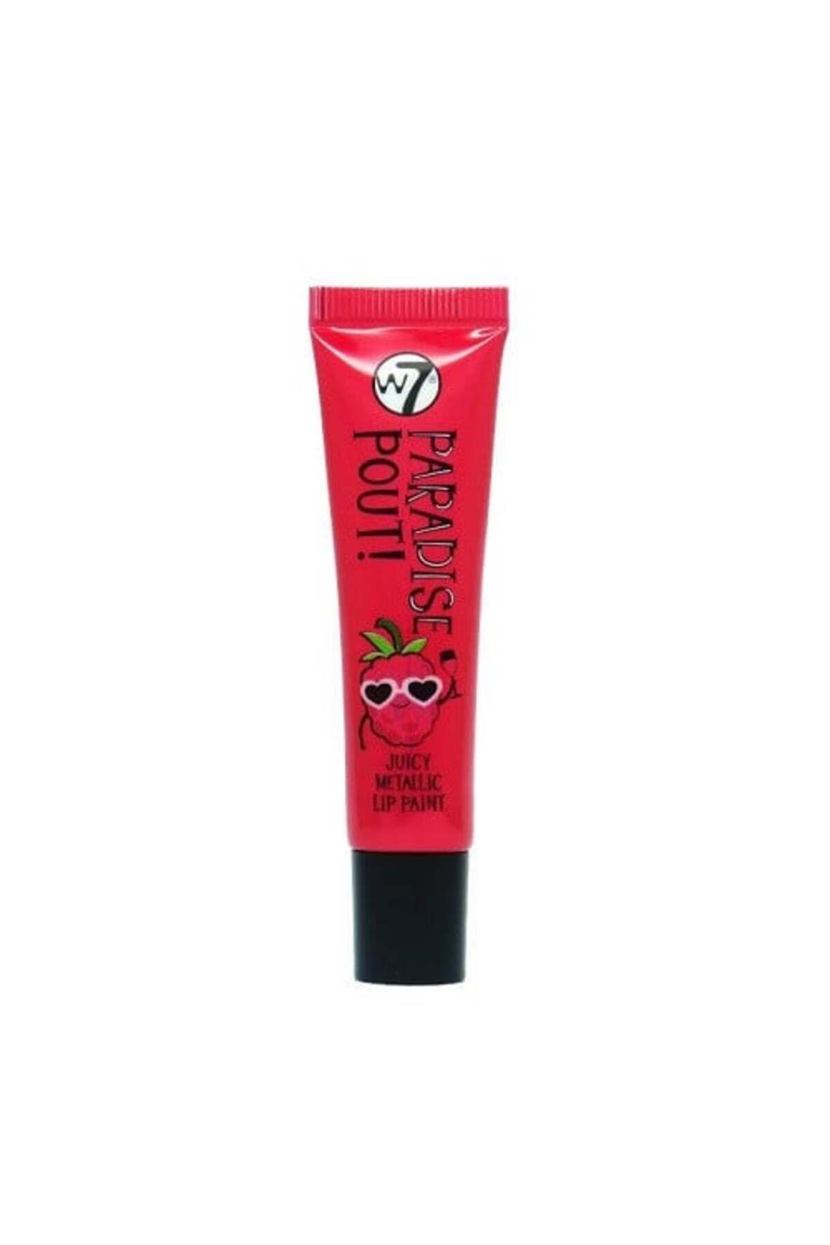 w7 Ruj De Buze Cu Efect Metalic, , Paradise Pout Juicy, Razzy Raspberry, 13 Ml - One Size