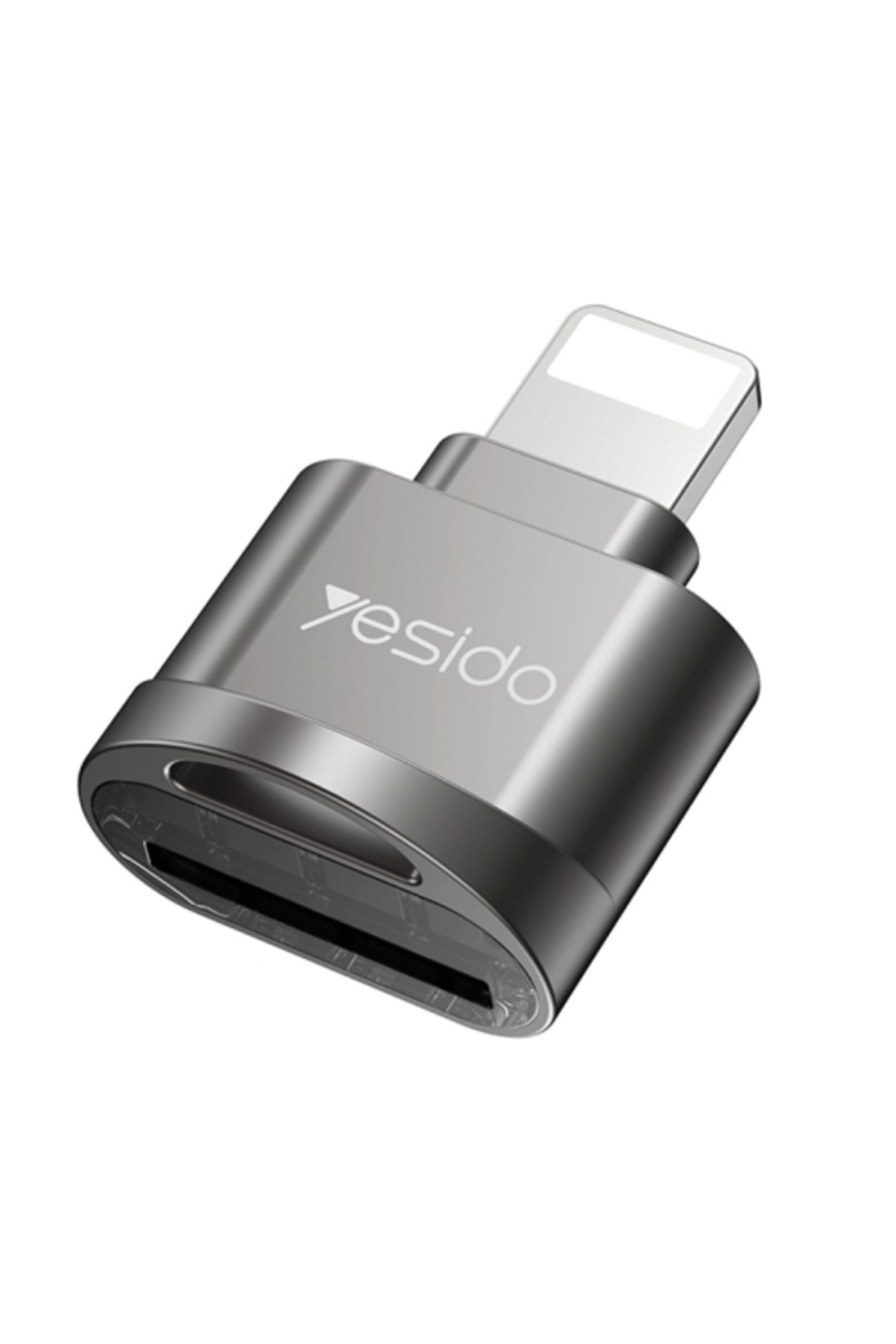 Yesido-قارئ بطاقات GS18 8 Pin إلى بطاقة TF OTG Mini (أسود) 1