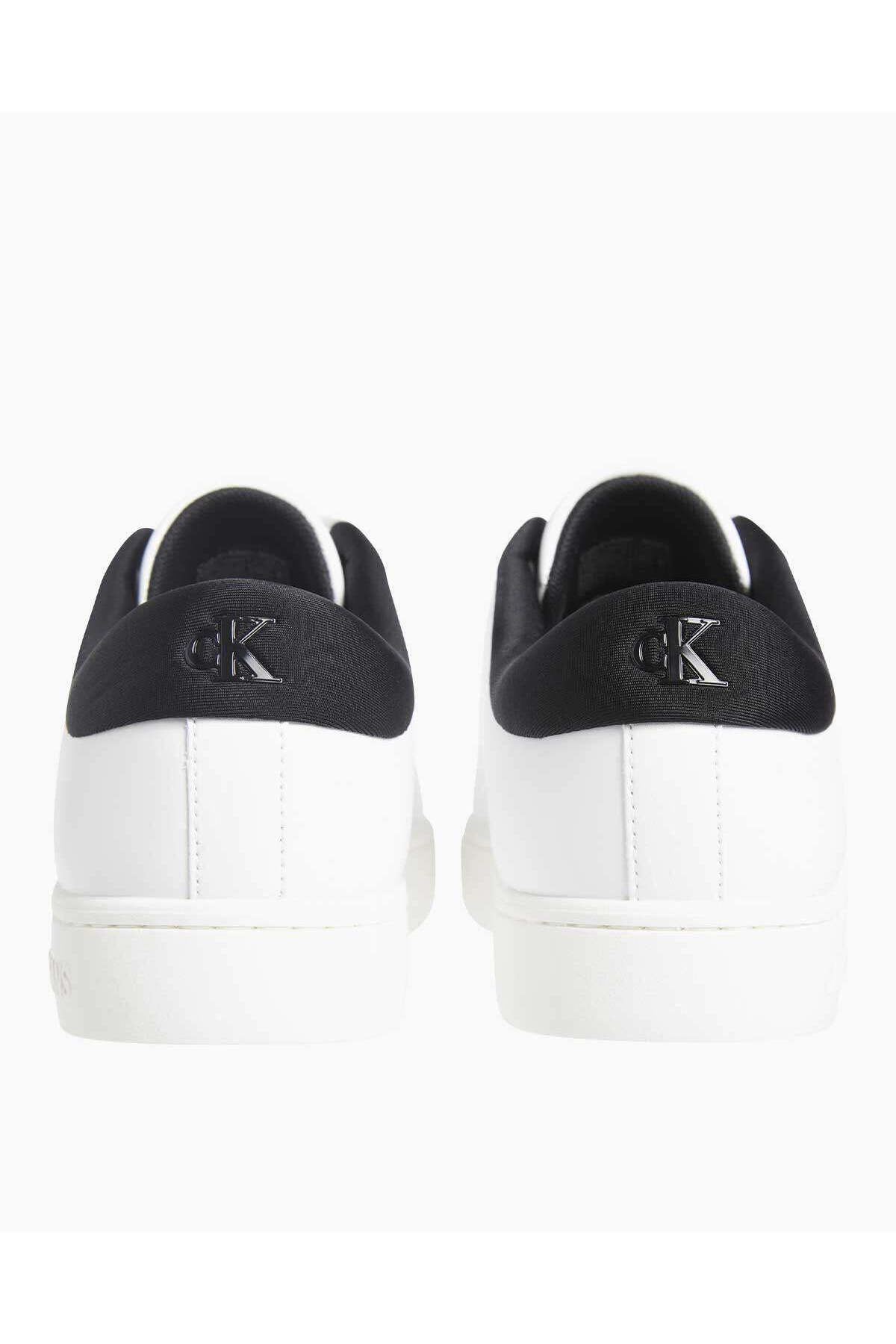 اسنیکر سفید مردانه کلاسیک Cupsole Laceup LTH اورجینال Calvin Klein