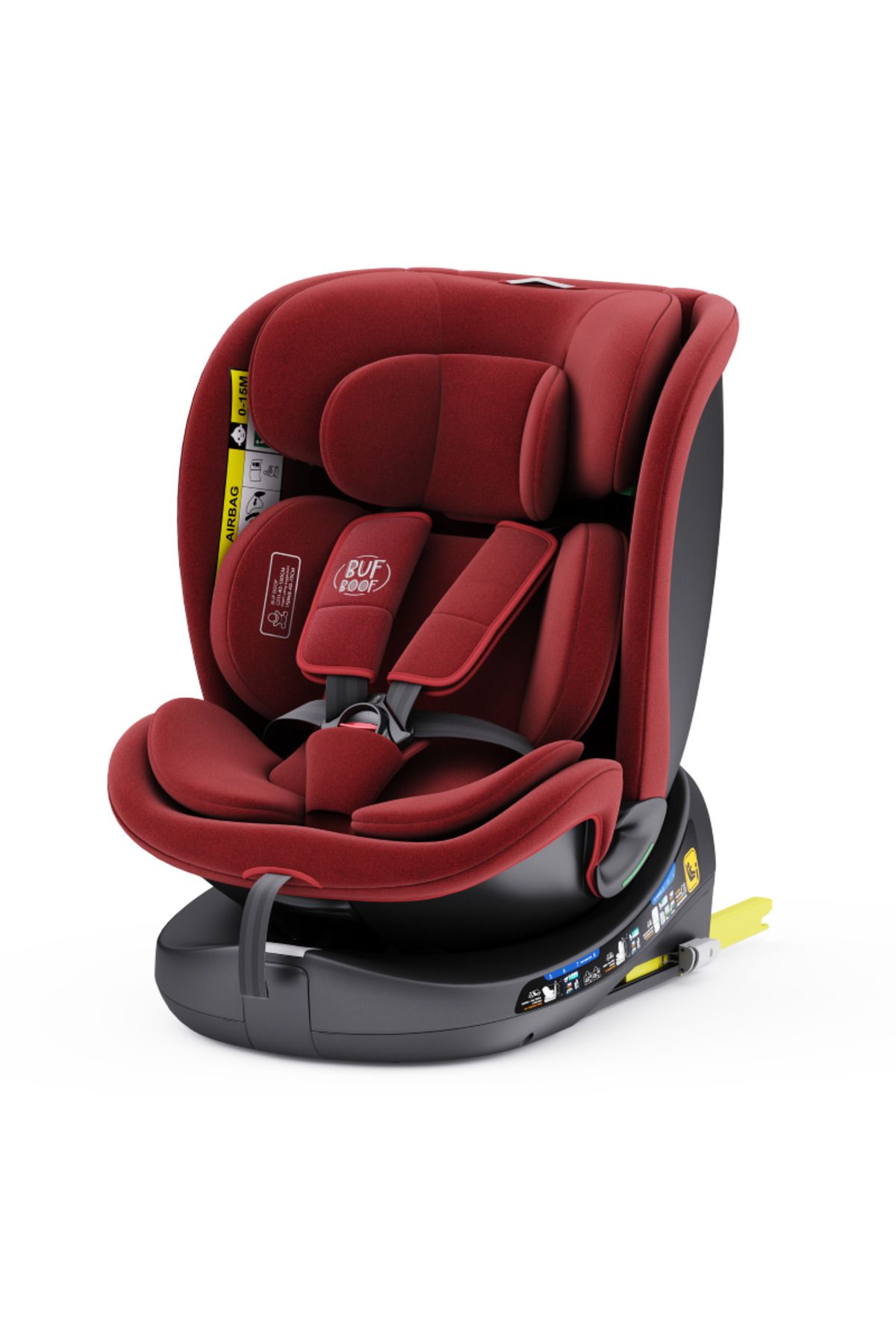 BUF BOOF-Scaun Auto B-joy Deluxe Isize Red Isofix Pozitie Somn 155 Grade Rotativ 40-150 Cm 6