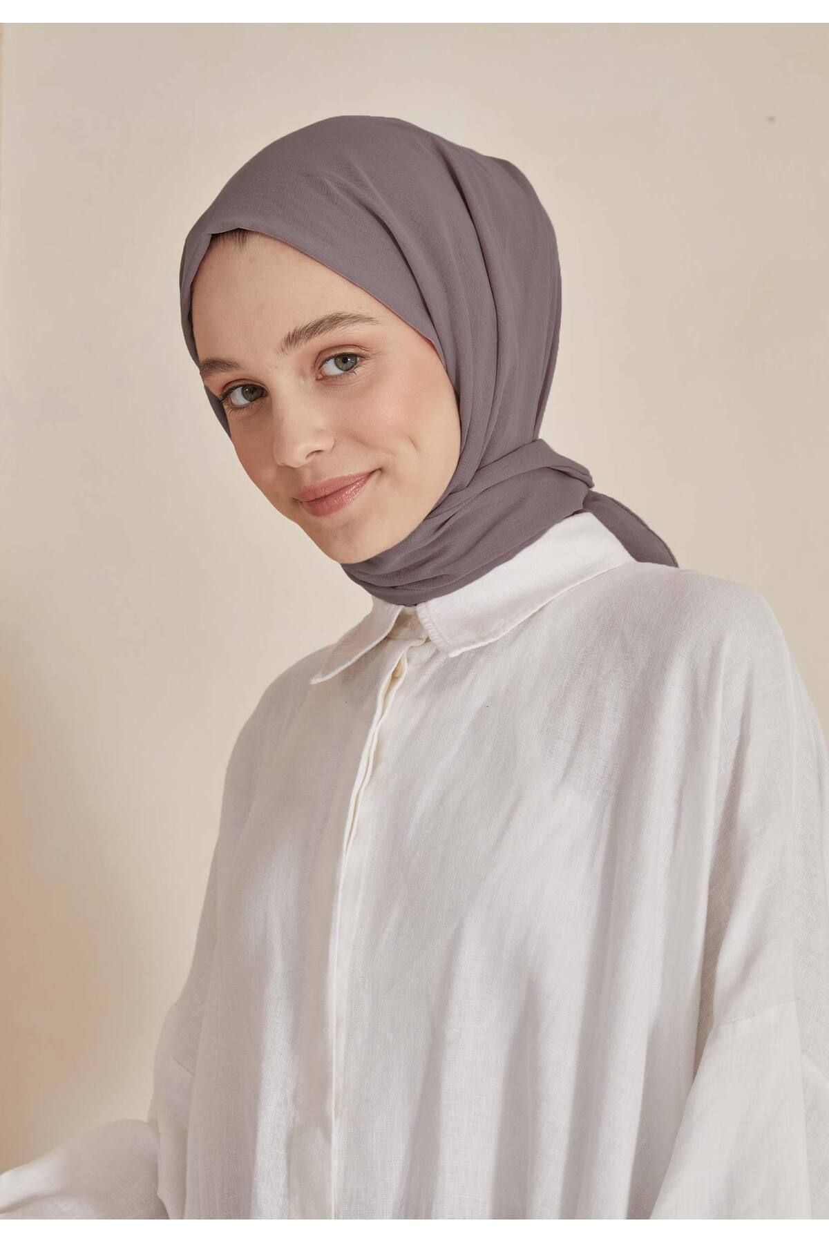 Fresh-Thin Cotton Voile Shawl Ash 2