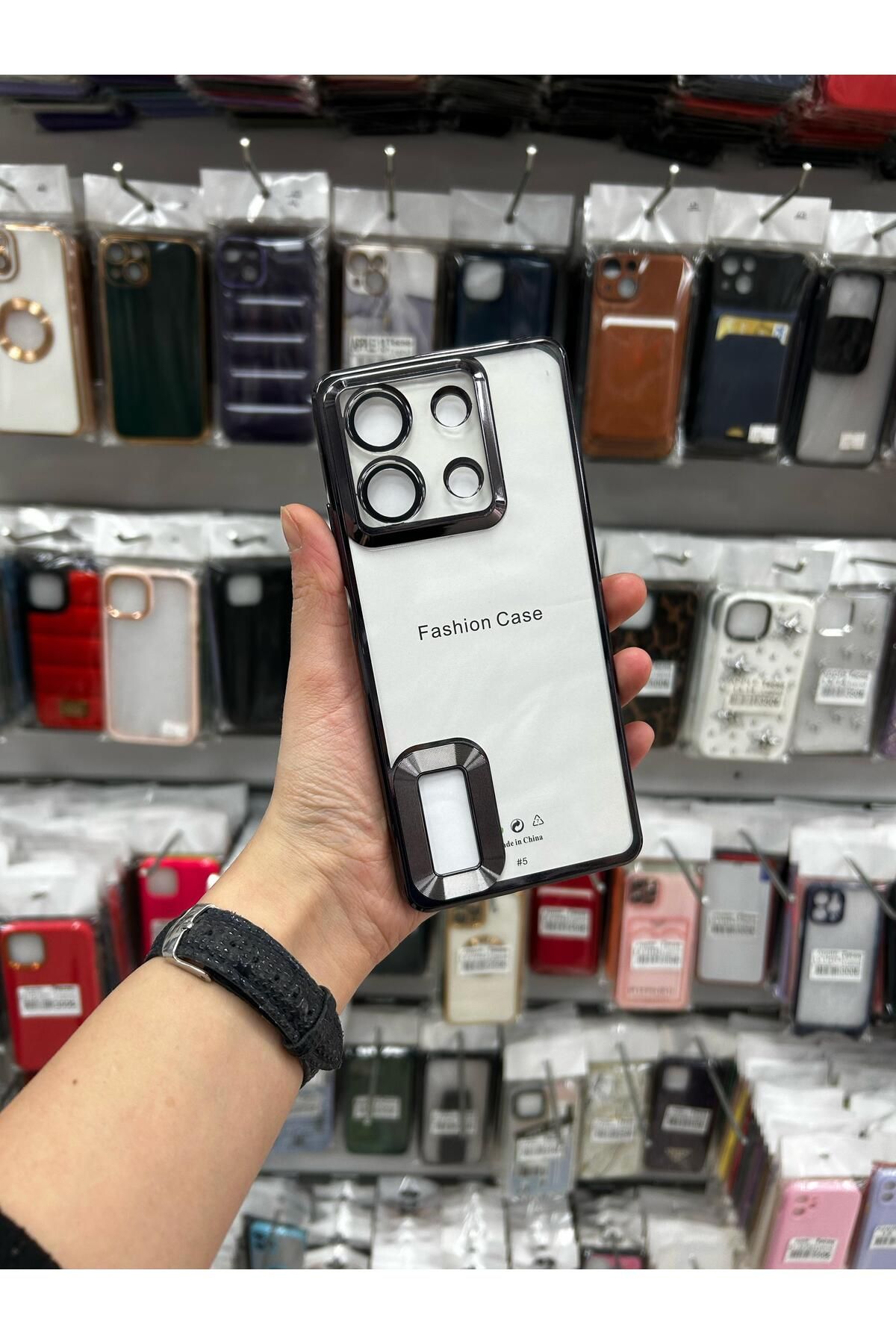 TECNOTREND Xiaomi Redmi Note 13 5G Uyumlu Lens Korumalı Omega Şeffaf Kapak