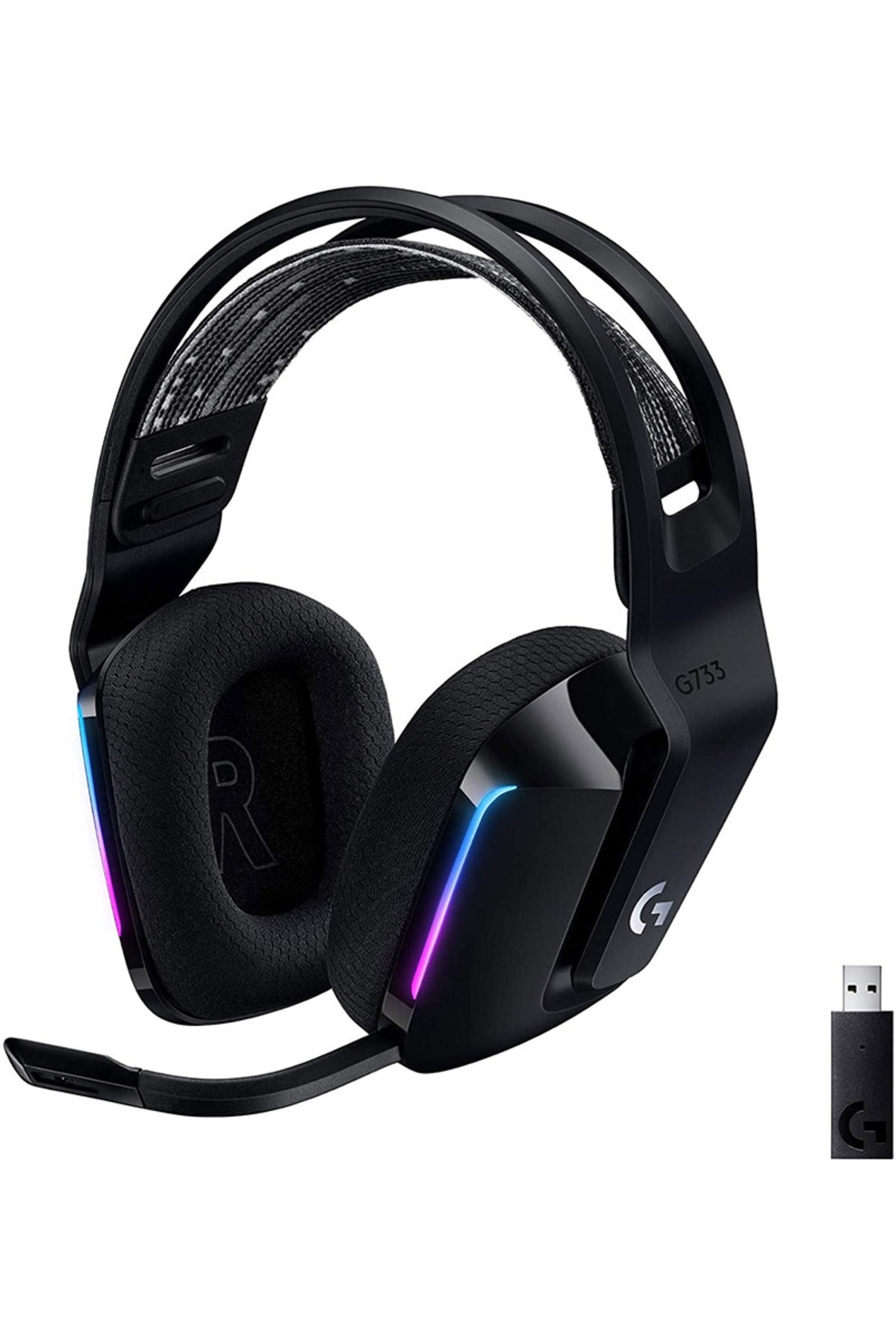 logitech-سماعة الألعاب اللاسلكية Logitech G733 LightSpeed Black RGB 1