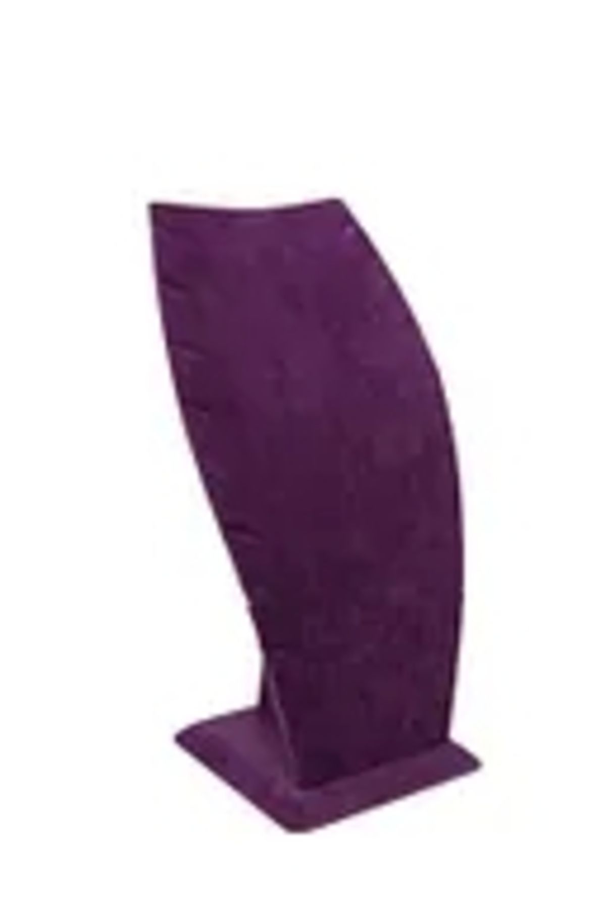 MeGass Dekor Dubai Model Süet Kumaş Mor Renk 25/12 Cm Kolye - Zincir Ayaklı Stand