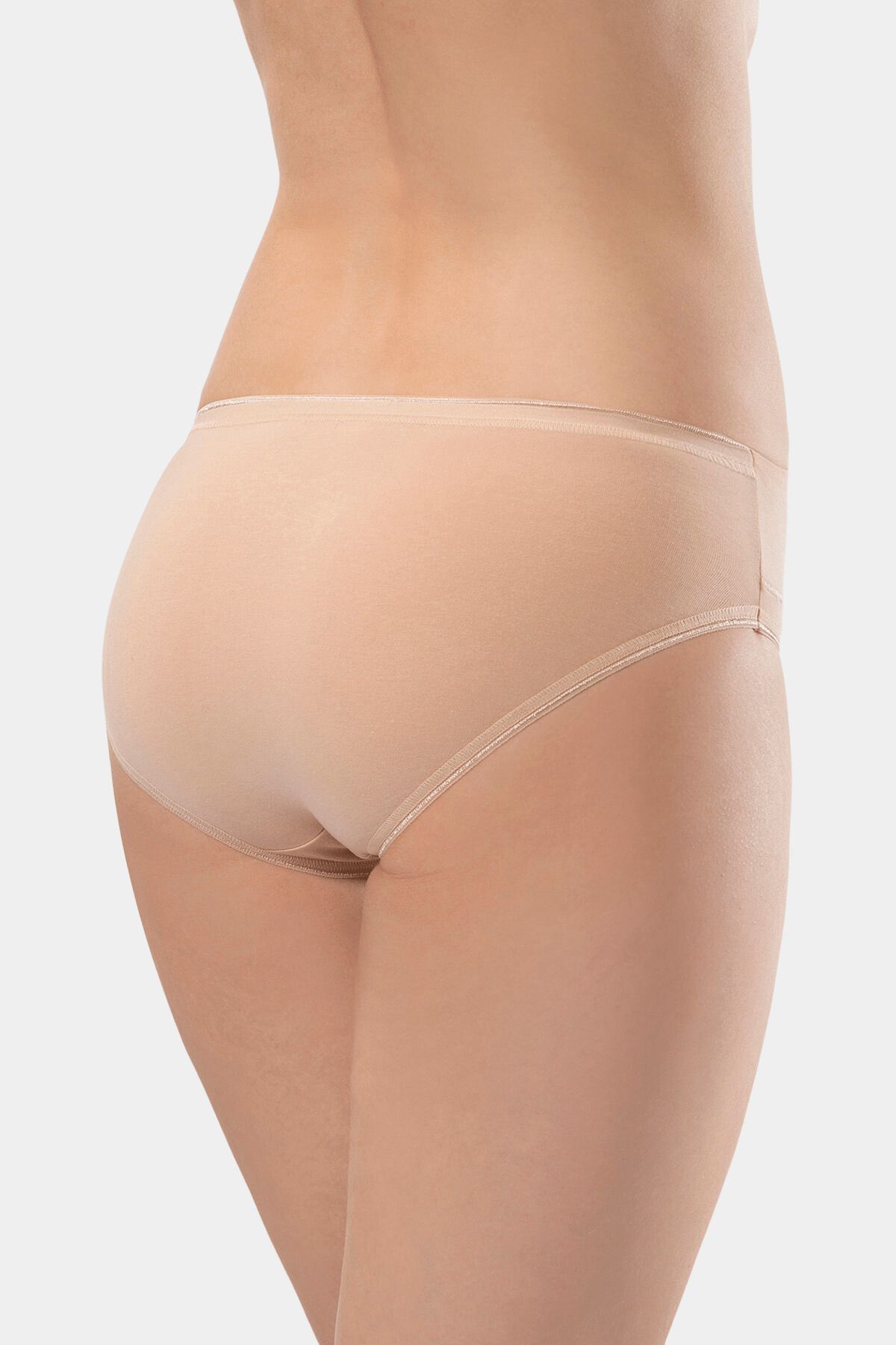 TÜREN-955 Γυναικεία ελαστική μέση Lycra βαμβακερά εσώρουχα μπικίνι 2 πακέτο 3